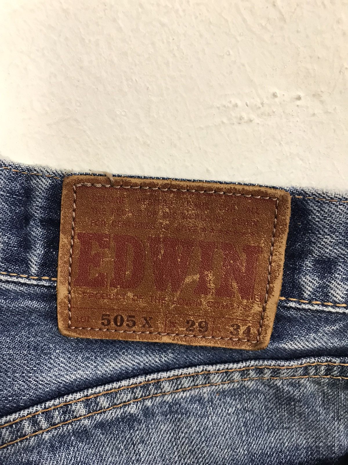 Edwin Vintage Edwin 505X Selvedge Distressed Jeans Size US 29 - 16 Thumbnail