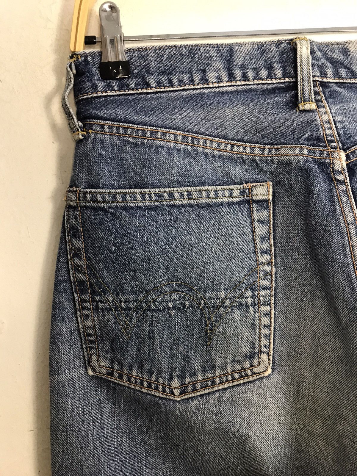 Edwin Vintage Edwin 505X Selvedge Distressed Jeans Size US 29 - 15 Thumbnail
