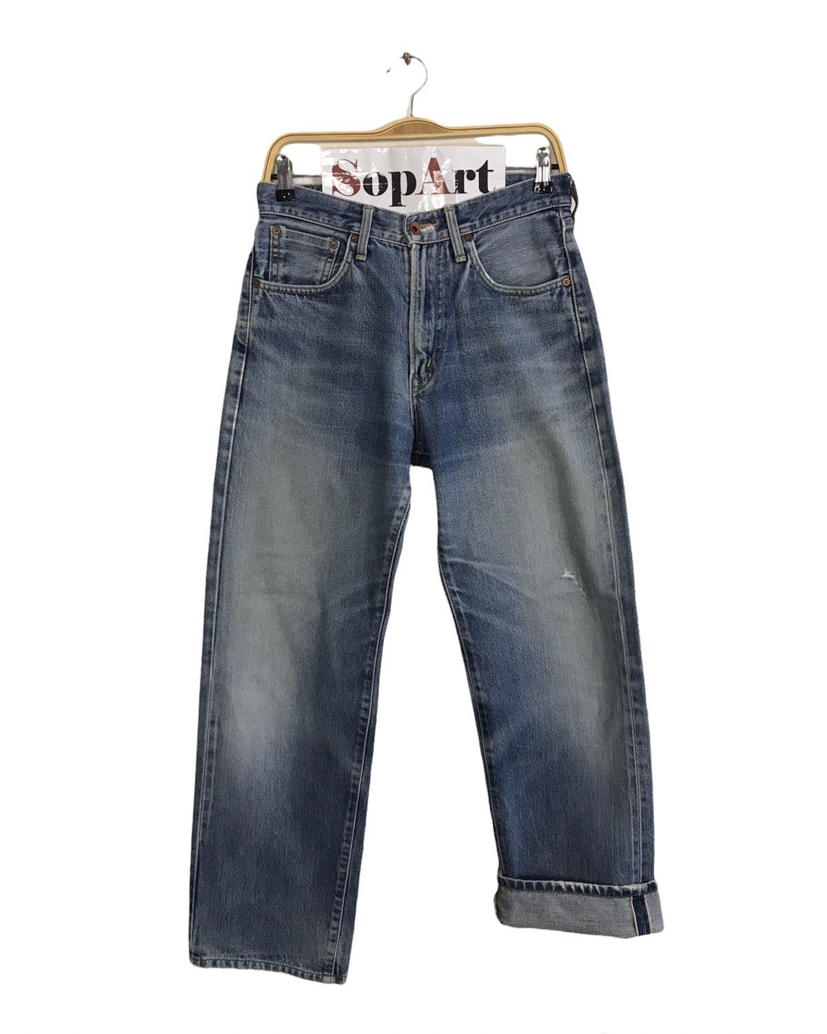 Vintage Edwin 505X Selvedge Distressed Jeans
