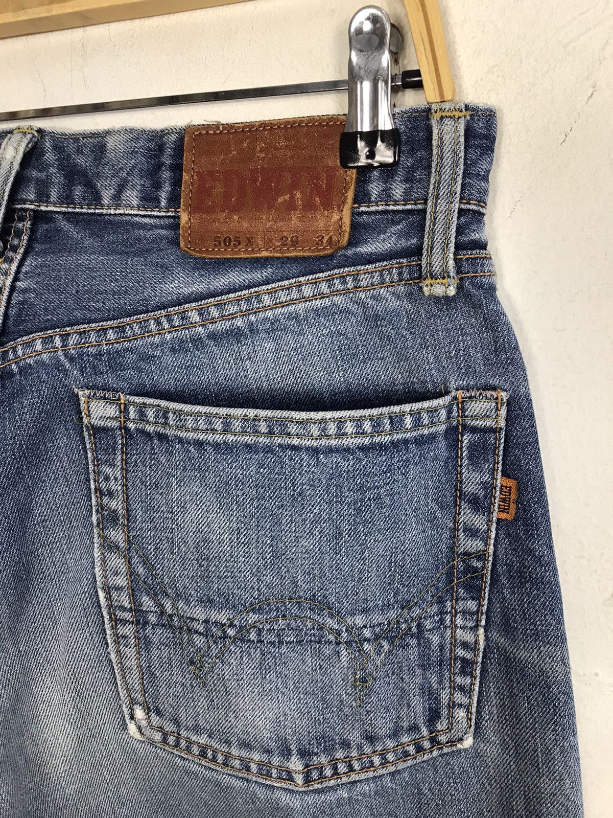 Edwin Vintage Edwin 505X Selvedge Distressed Jeans Size US 29 - 13 Thumbnail