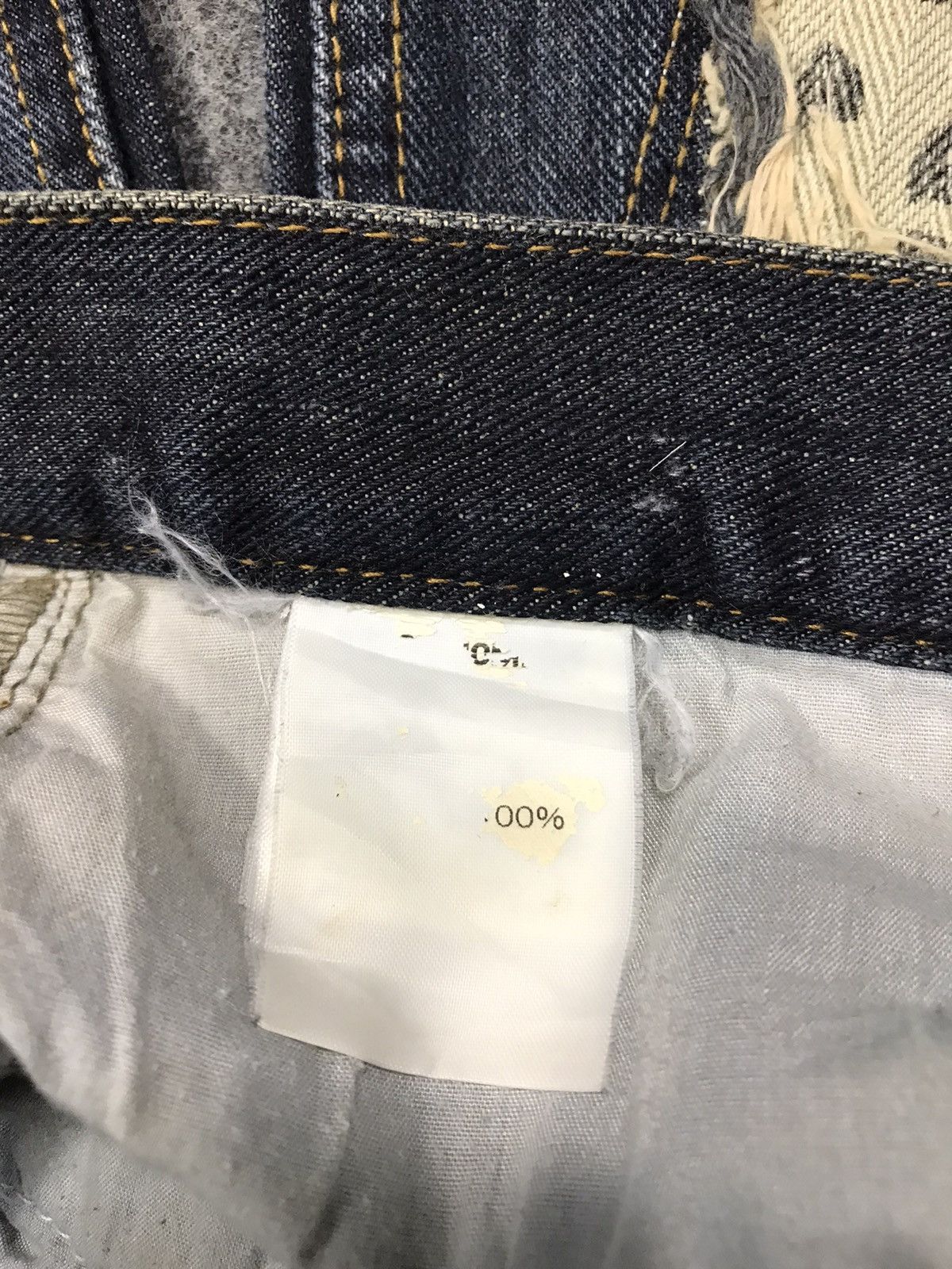 Japanese Brand × Vintage Vintage Homme Distressed Patcwork Design Jeans Size US 31 - 14 Thumbnail