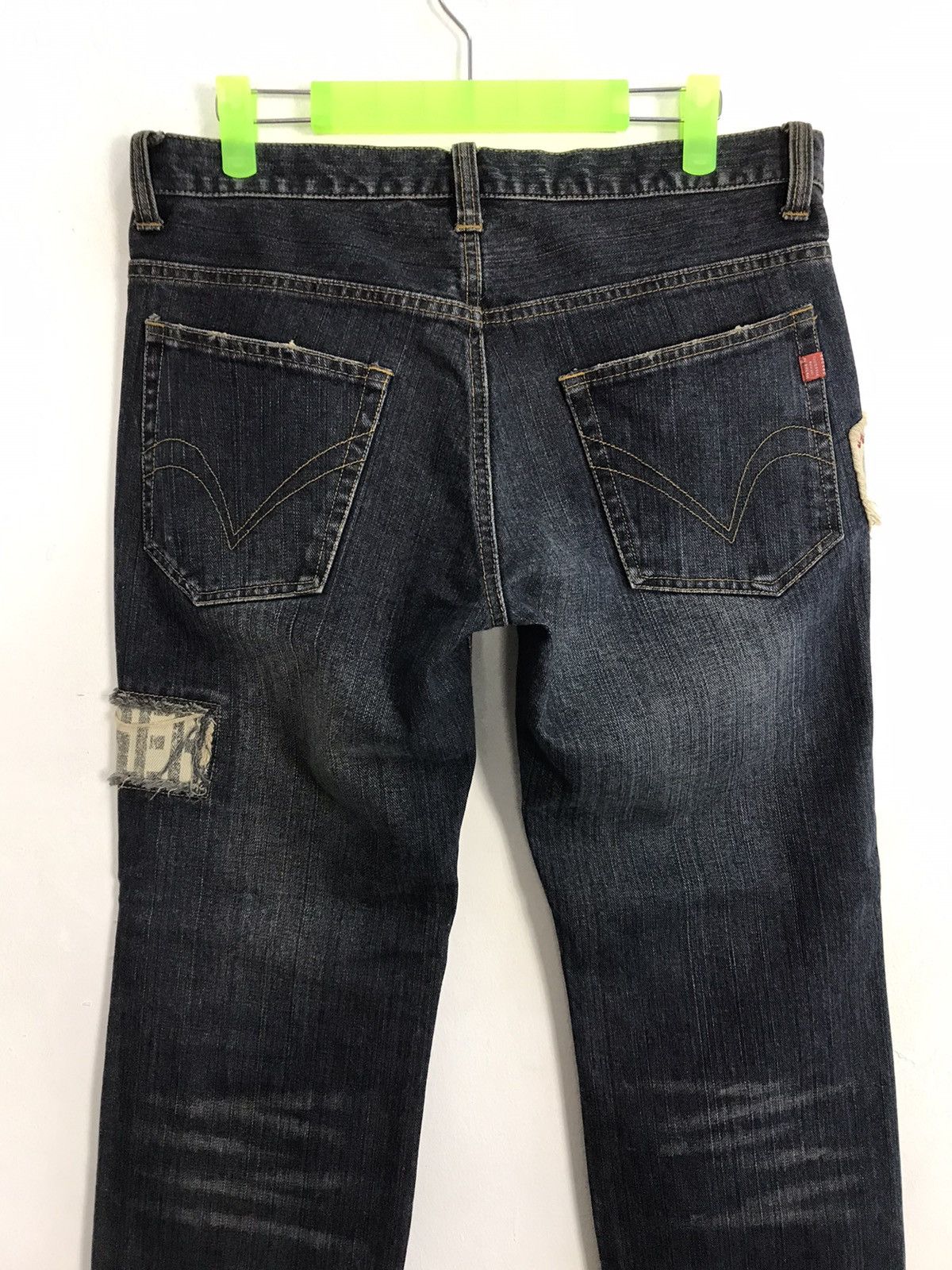 Japanese Brand × Vintage Vintage Homme Distressed Patcwork Design Jeans Size US 31 - 10 Thumbnail
