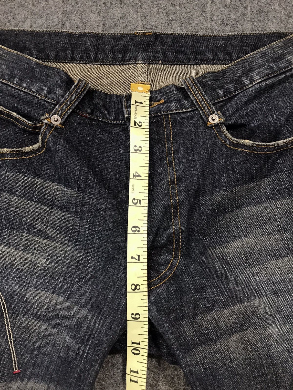 Japanese Brand × Vintage Vintage Homme Distressed Patcwork Design Jeans Size US 31 - 18 Thumbnail