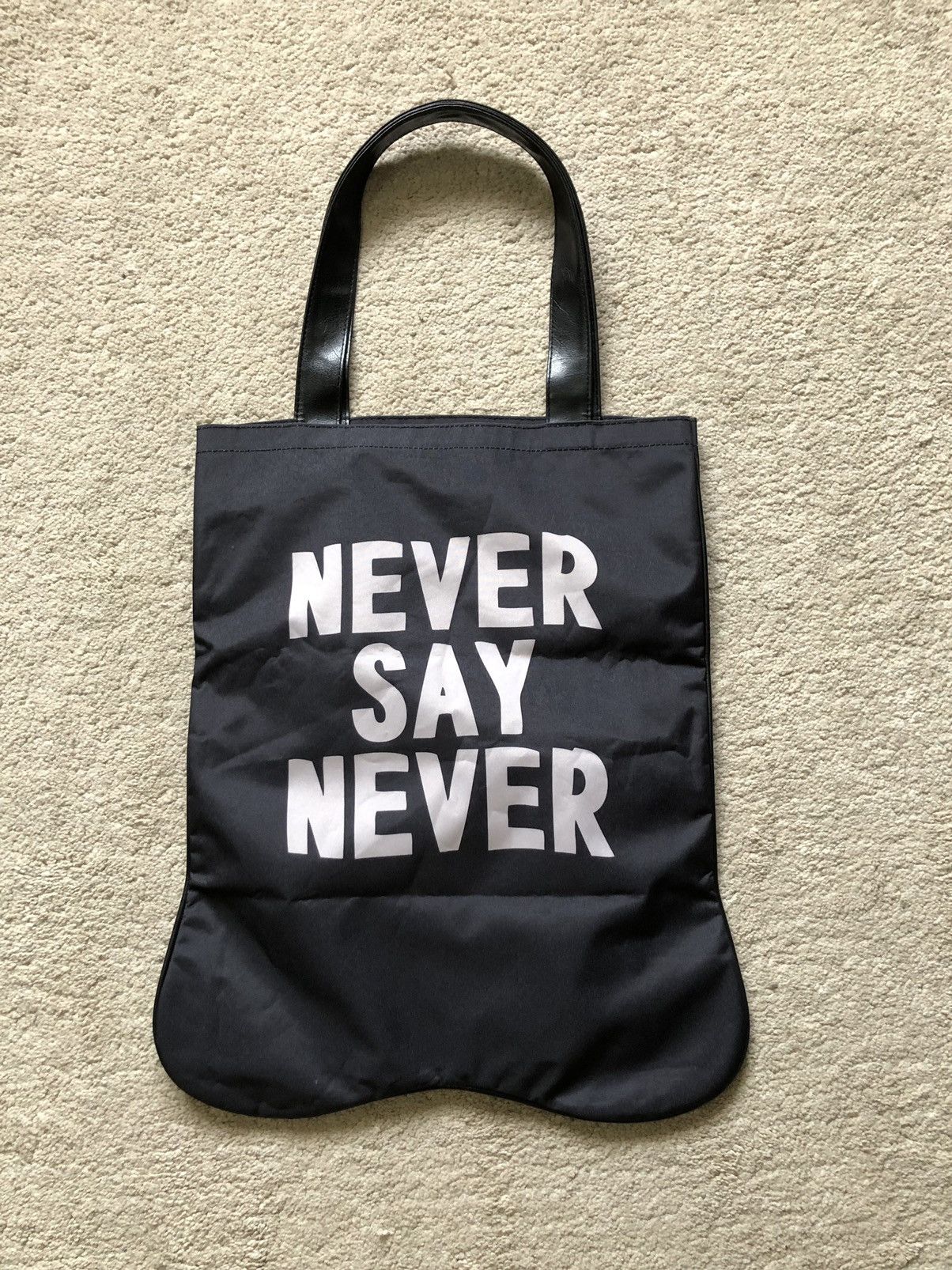 Japanese Brand 2000s Milk Boy Never Say Never Bear Tote Bag Size ONE SIZE - 4 Thumbnail