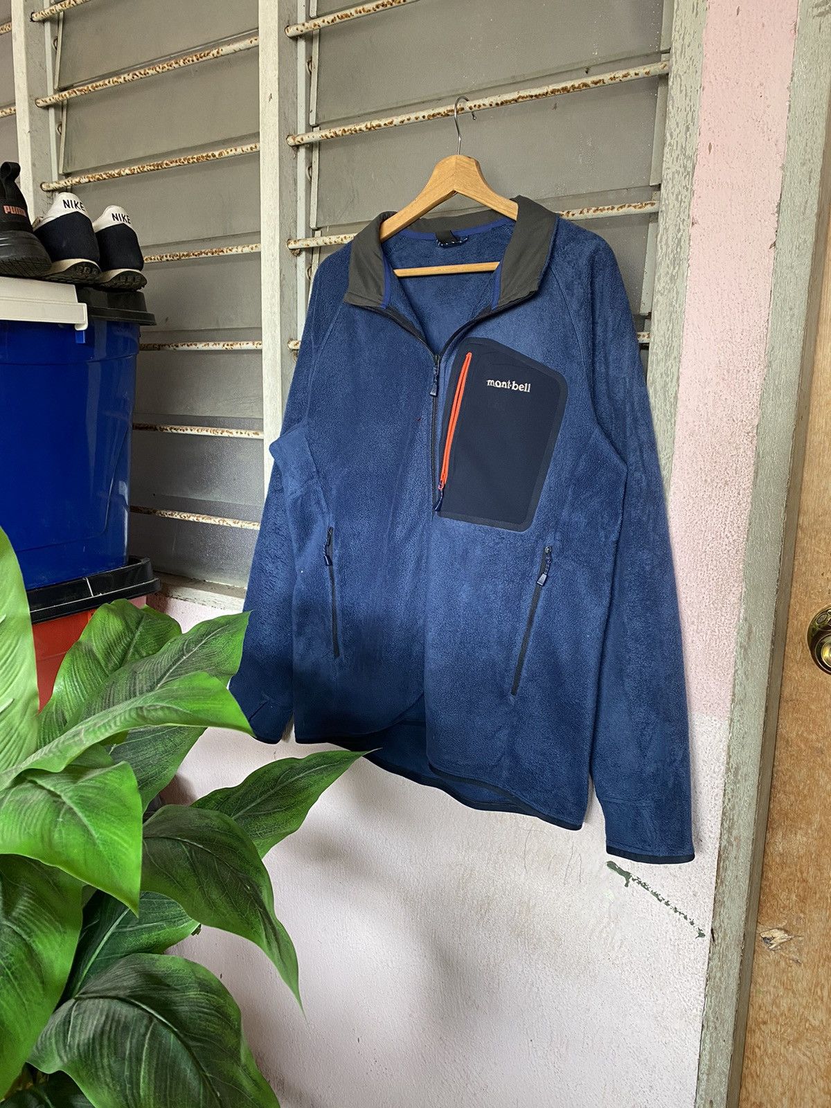 image of Hype x Montbell Steals Montbell Climaplus Fleece in Blue, Men's (Size XL)