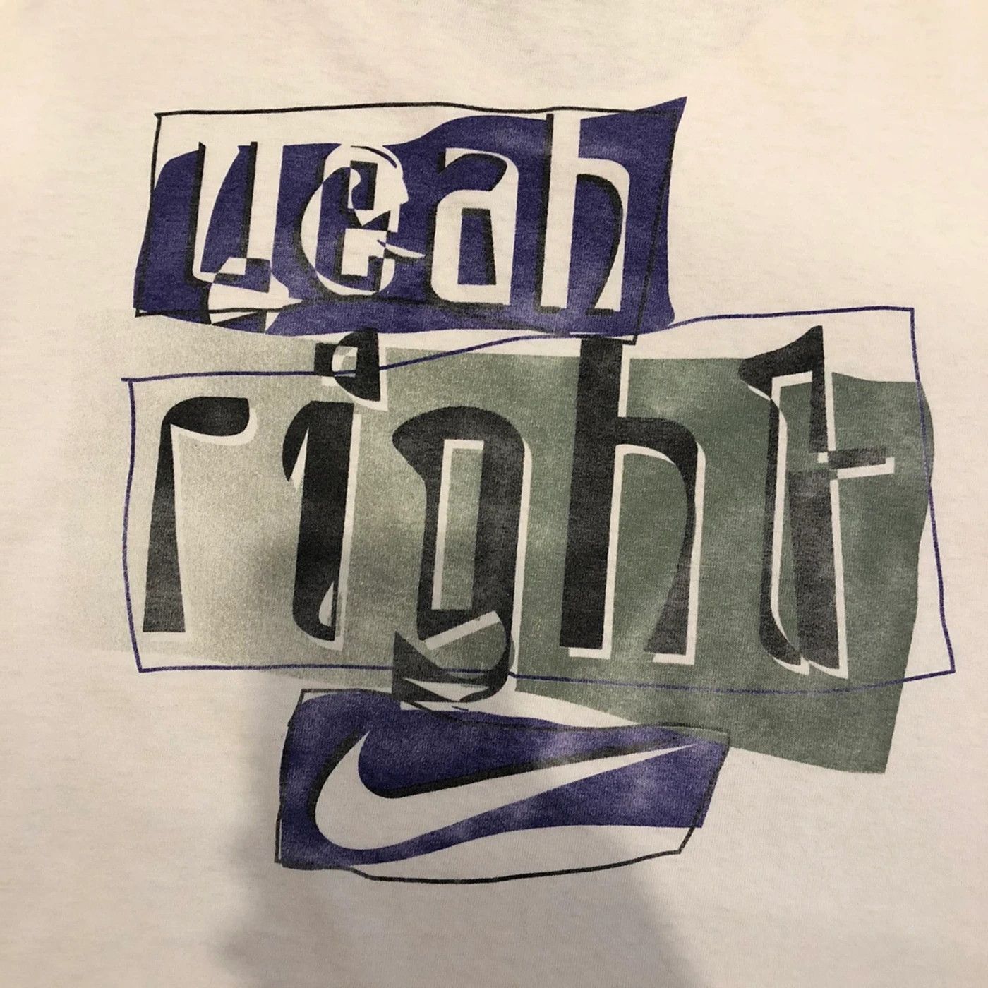 Nike Vintage 90s Nike Swoosh Spell Out Womens Rights Justice Tee Size L / US 10 / IT 46 - 5 Thumbnail