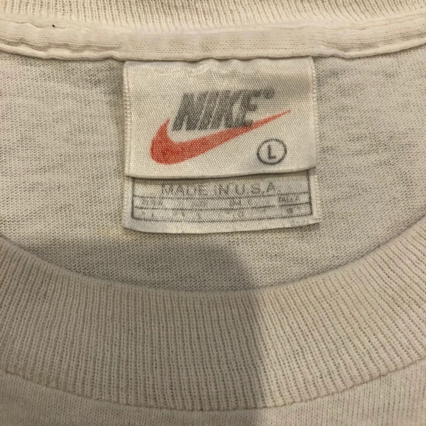 Nike Vintage 90s Nike Swoosh Spell Out Womens Rights Justice Tee Size L / US 10 / IT 46 - 8 Thumbnail