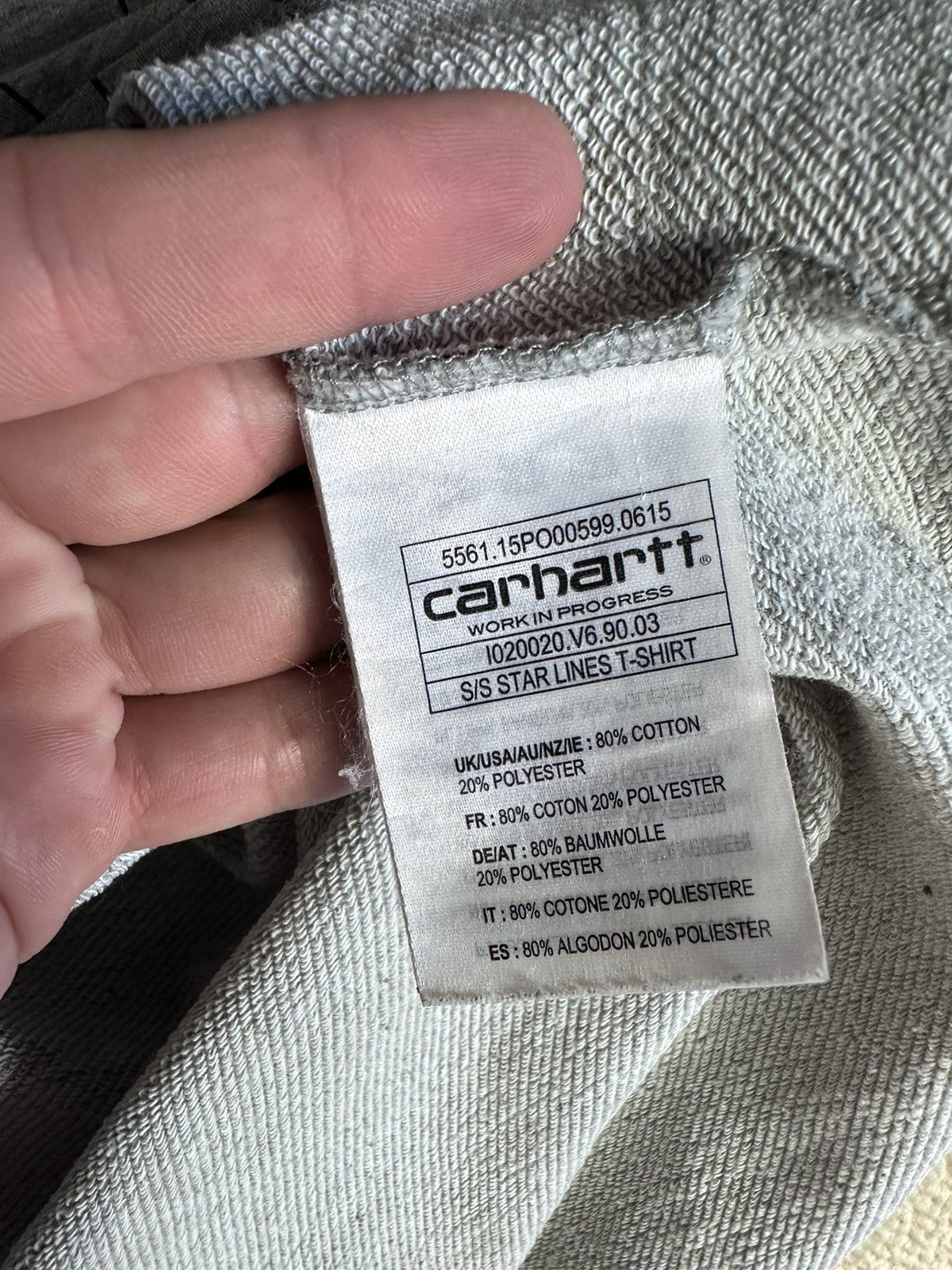 Carhartt × Vintage Vintage Carhartt Wip big logo striped tee rare size L Size US L / EU 52-54 / 3 - 8 Thumbnail
