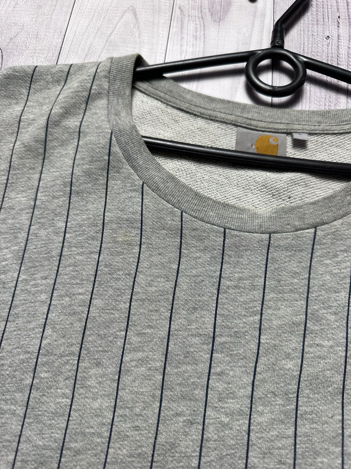 Carhartt × Vintage Vintage Carhartt Wip big logo striped tee rare size L Size US L / EU 52-54 / 3 - 5 Thumbnail