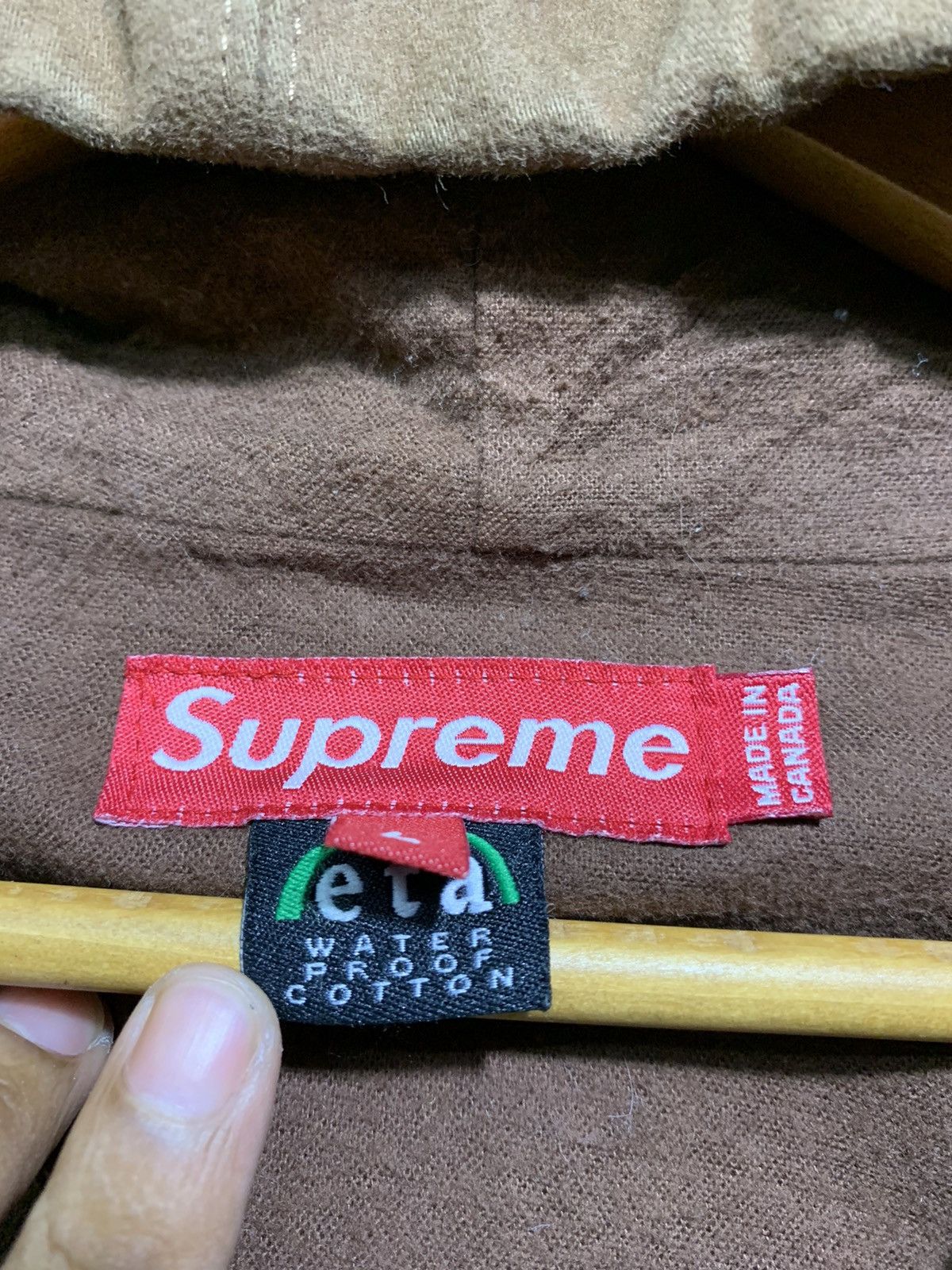 Supreme 🔥VTG SUPREME ETA MOLESKIN WATERPROOF HOODIE JACKETS Size US L / EU 52-54 / 3 - 9 Thumbnail