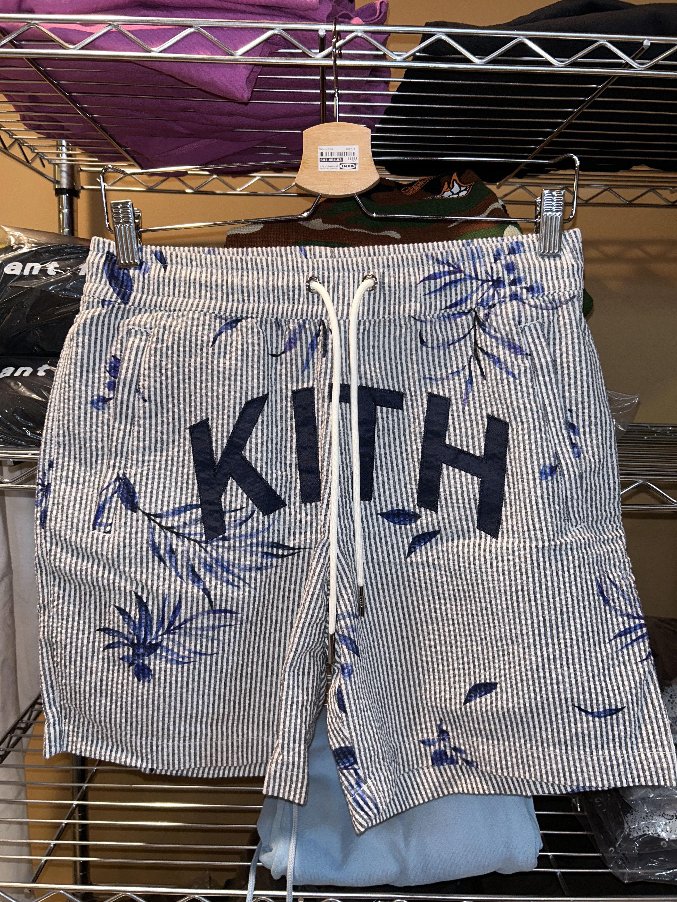 Kith Kith Floral Print Seersucker Shorts | Grailed