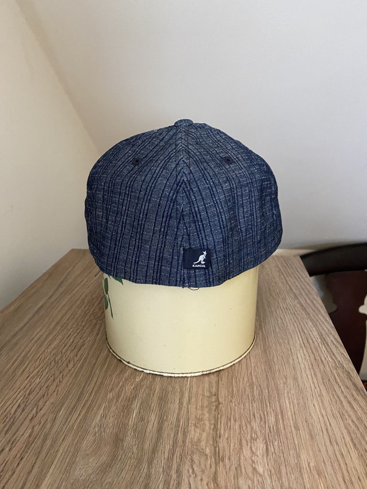 Kangol Vintage 90’s Kangol Denim Check Fitted Hat Cap 7 3/4 + Size ONE SIZE - 6 Thumbnail