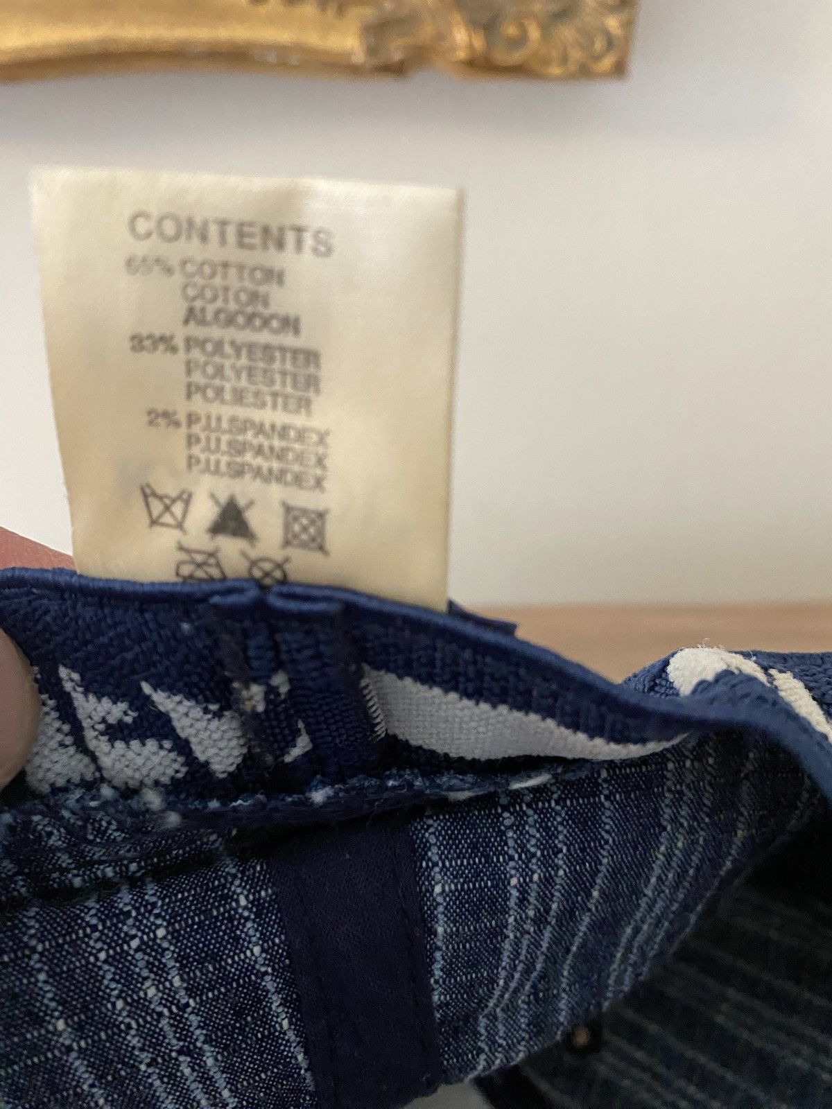 Kangol Vintage 90’s Kangol Denim Check Fitted Hat Cap 7 3/4 + Size ONE SIZE - 12 Thumbnail