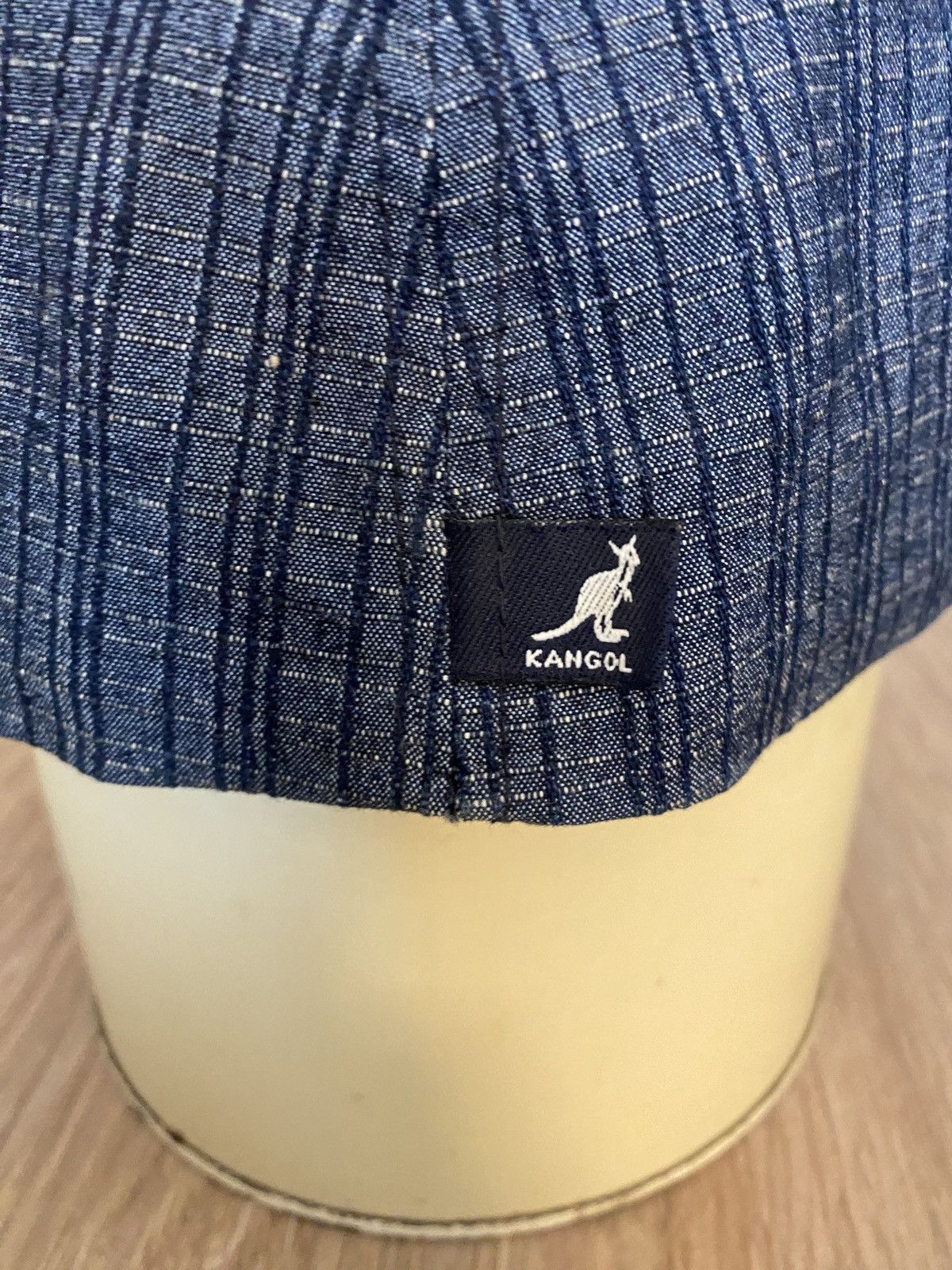 Kangol Vintage 90’s Kangol Denim Check Fitted Hat Cap 7 3/4 + Size ONE SIZE - 7 Thumbnail