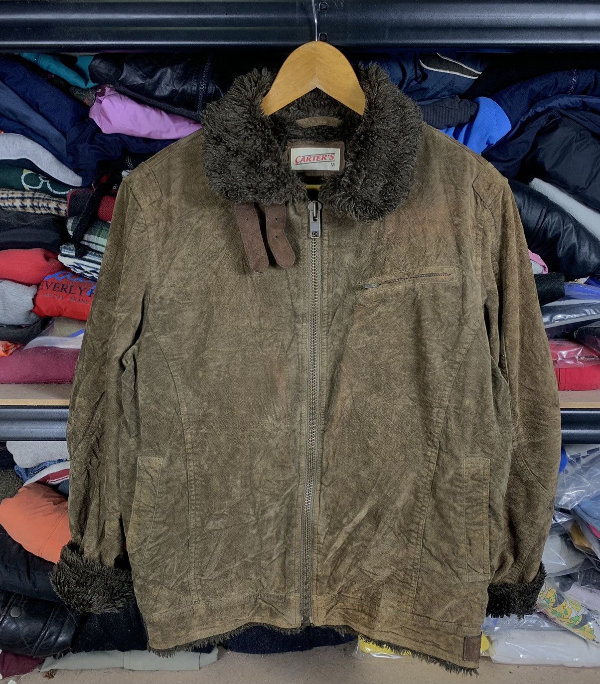 Vintage Vintage Carter’s Faux Fur B3 Shearling Jacket Size US M / EU 48-50 / 2 - 1 Thumbnail