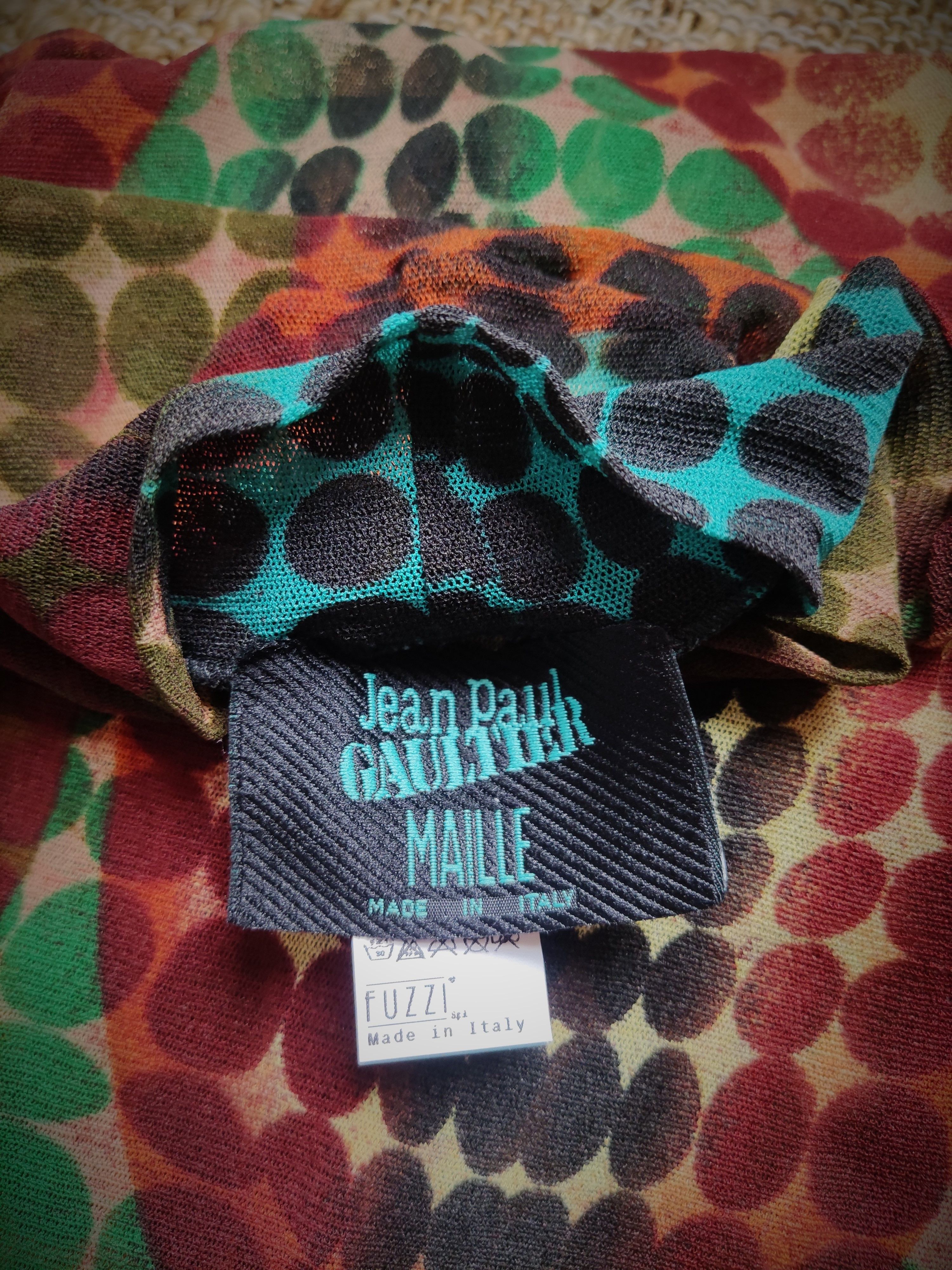 Jean Paul Gaultier Jean Paul Gaultier Cyberdot 1995 Runway Couture Mesh Dress Size M / US 6-8 / IT 42-44 - 16 Thumbnail