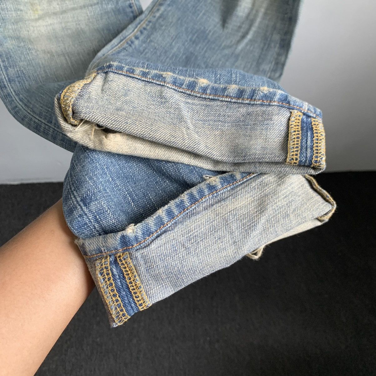 Japanese Brand GL Heart Distressed Denim Jeans Mix7 Size US 30 / EU 46 - 7 Thumbnail