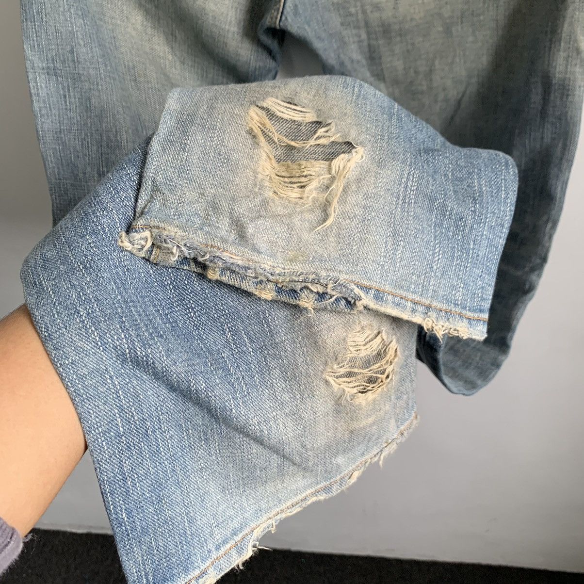 Japanese Brand GL Heart Distressed Denim Jeans Mix7 Size US 30 / EU 46 - 11 Thumbnail