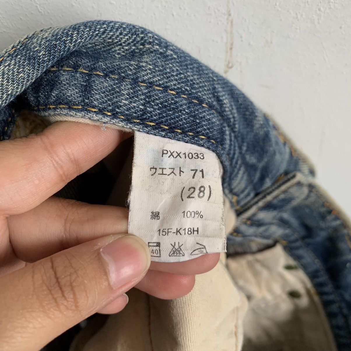 Japanese Brand GL Heart Distressed Denim Jeans Mix7 Size US 30 / EU 46 - 13 Thumbnail