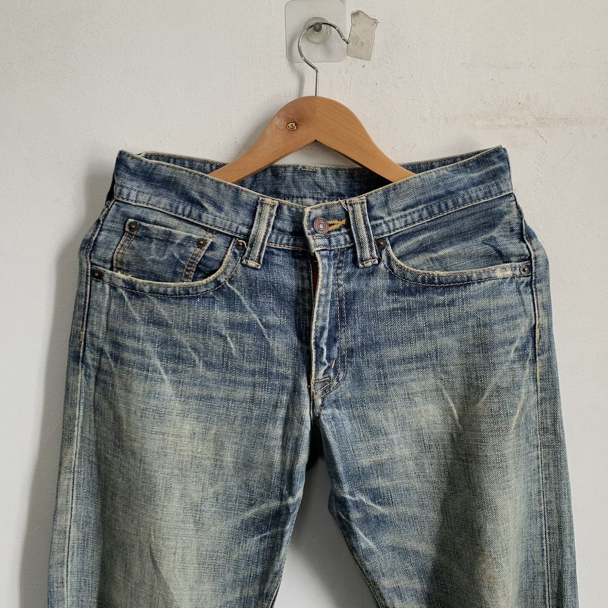 Japanese Brand GL Heart Distressed Denim Jeans Mix7 Size US 30 / EU 46 - 3 Thumbnail
