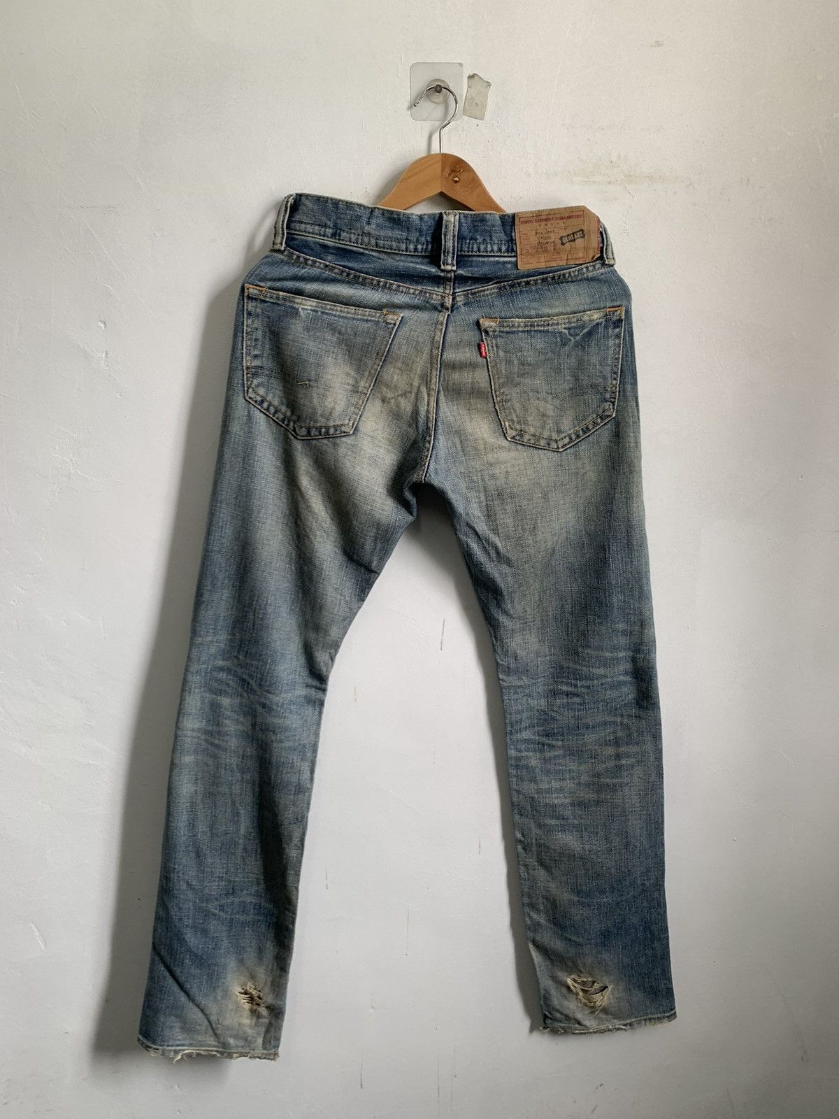 Japanese Brand GL Heart Distressed Denim Jeans Mix7 Size US 30 / EU 46 - 2 Thumbnail