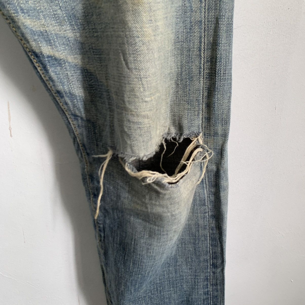 Japanese Brand GL Heart Distressed Denim Jeans Mix7 Size US 30 / EU 46 - 4 Thumbnail