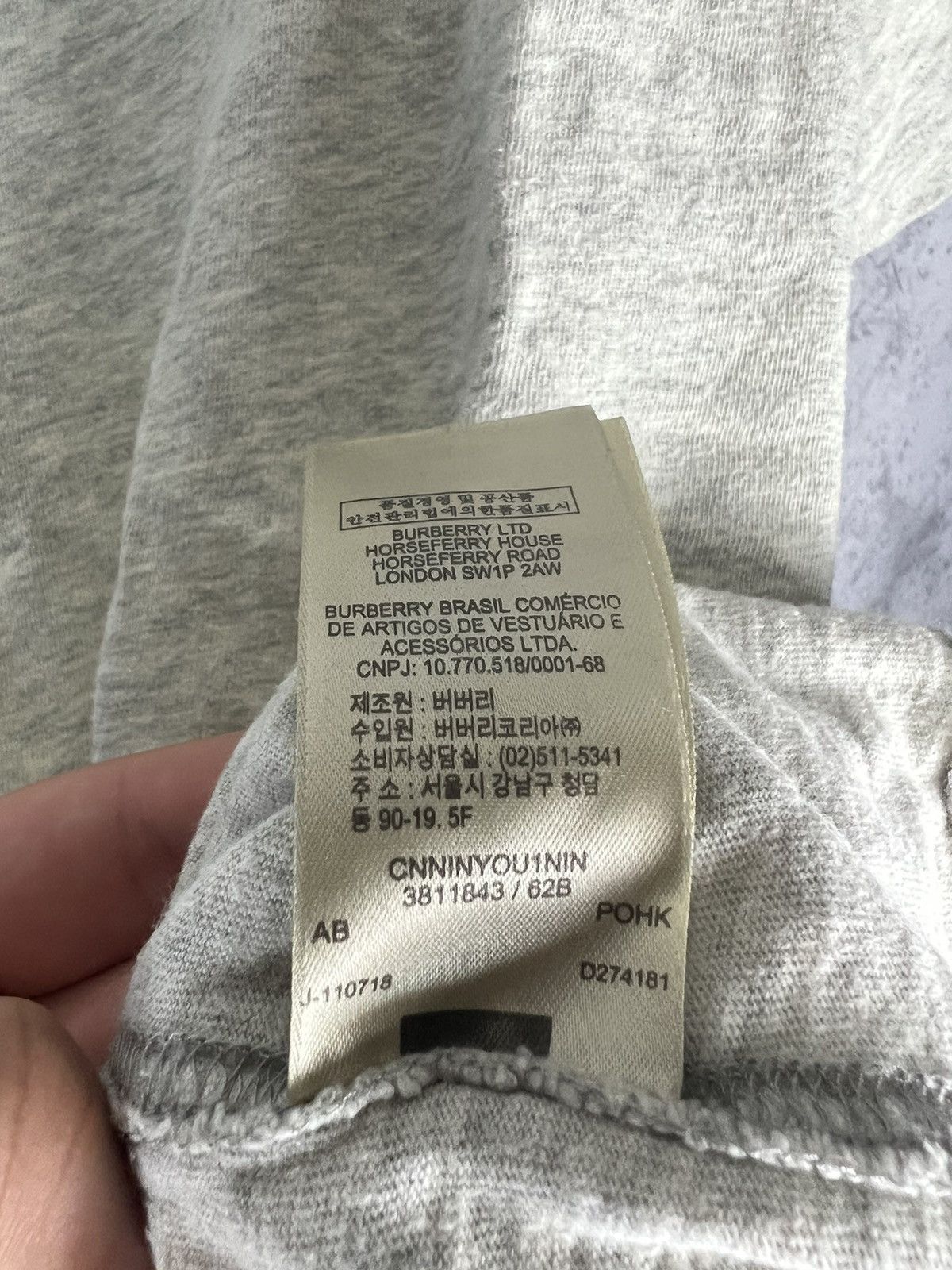 Burberry Burberry basic Logo T-shirt Size US L / EU 52-54 / 3 - 5 Thumbnail