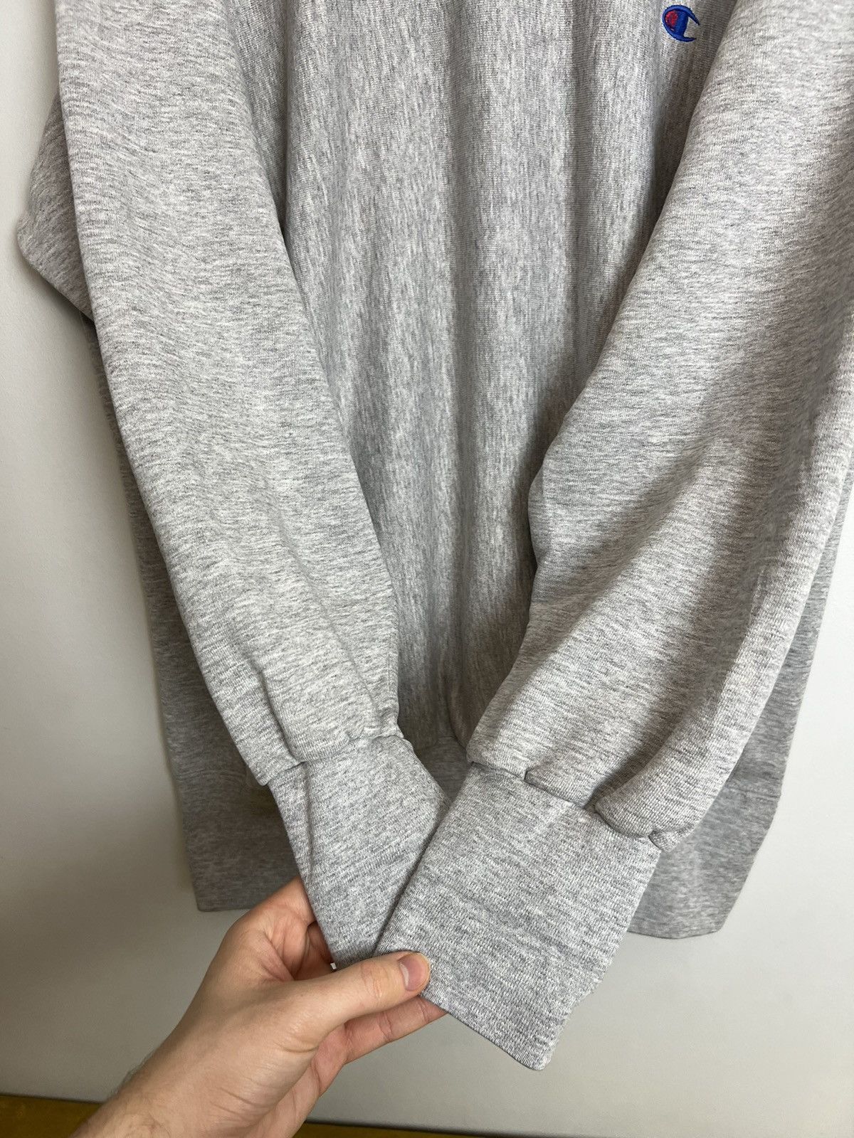 Champion 80s Vintage Rare Champion Grey Logo Blank Sweatshirt Crew Size US XL / EU 56 / 4 - 4 Thumbnail