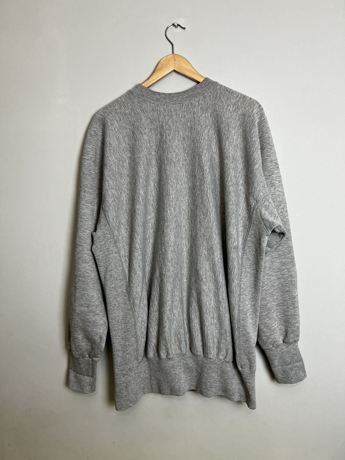 Champion 80s Vintage Rare Champion Grey Logo Blank Sweatshirt Crew Size US XL / EU 56 / 4 - 2 Thumbnail