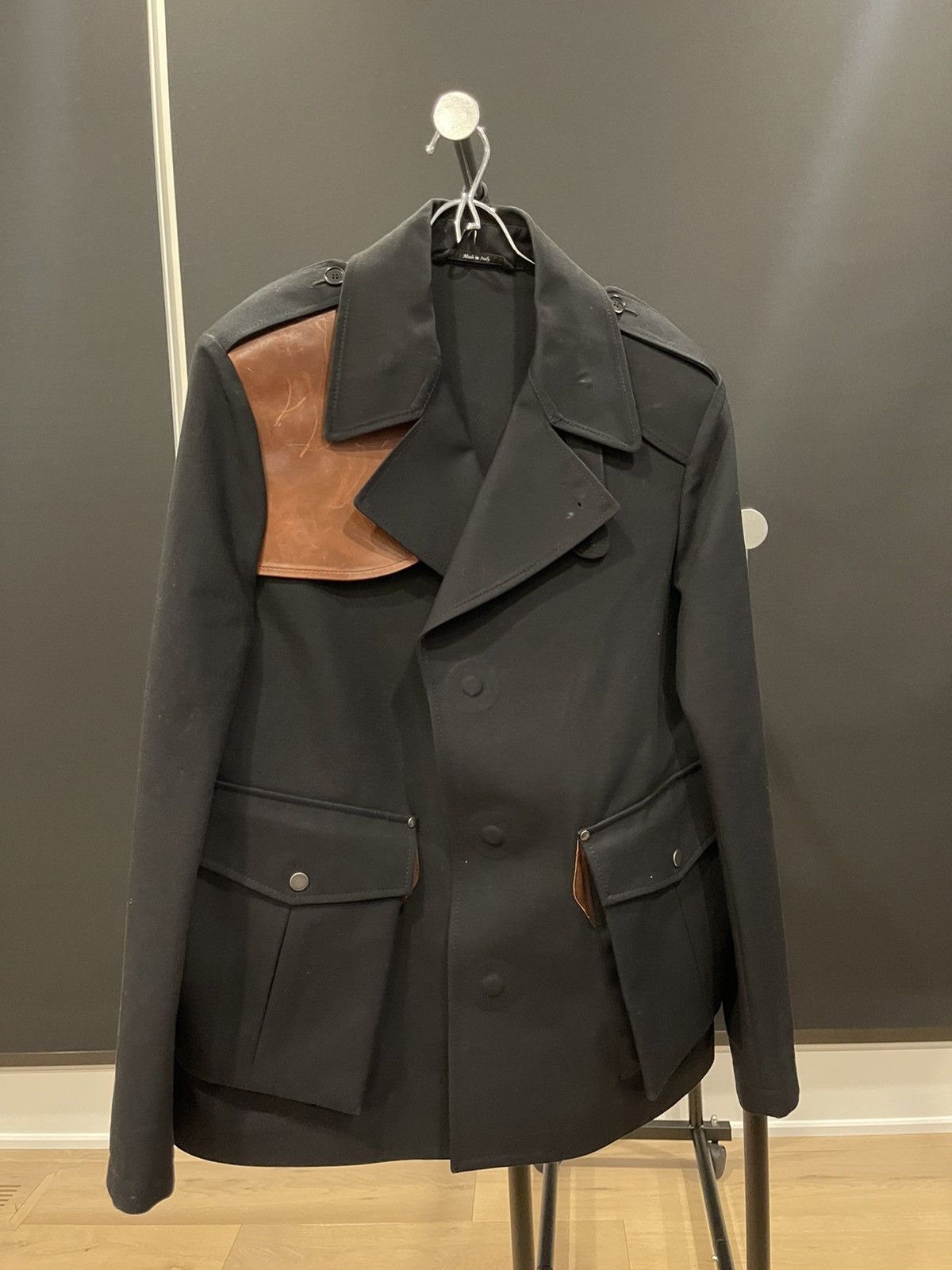 Maison Margiela Maison margiela leather and canvas jacket Size US L / EU 52-54 / 3 - 1 Thumbnail