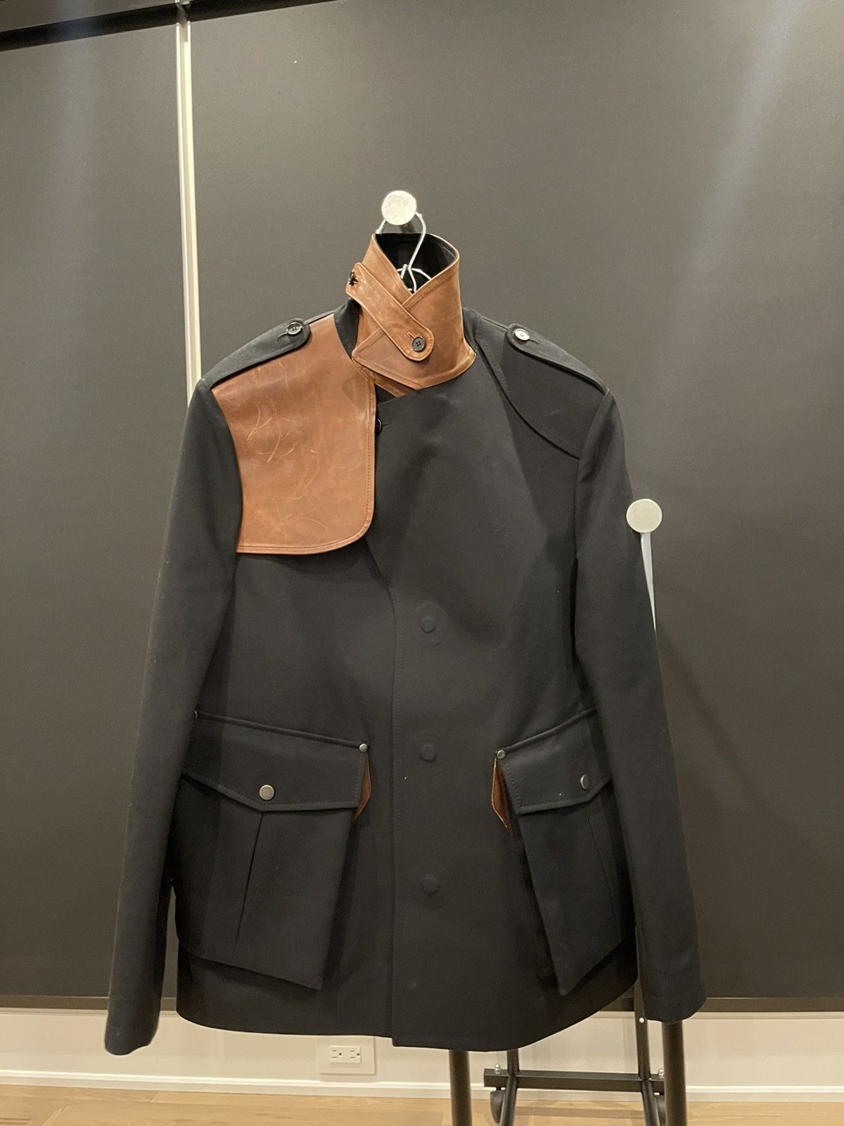 Maison Margiela Maison margiela leather and canvas jacket Size US L / EU 52-54 / 3 - 2 Thumbnail