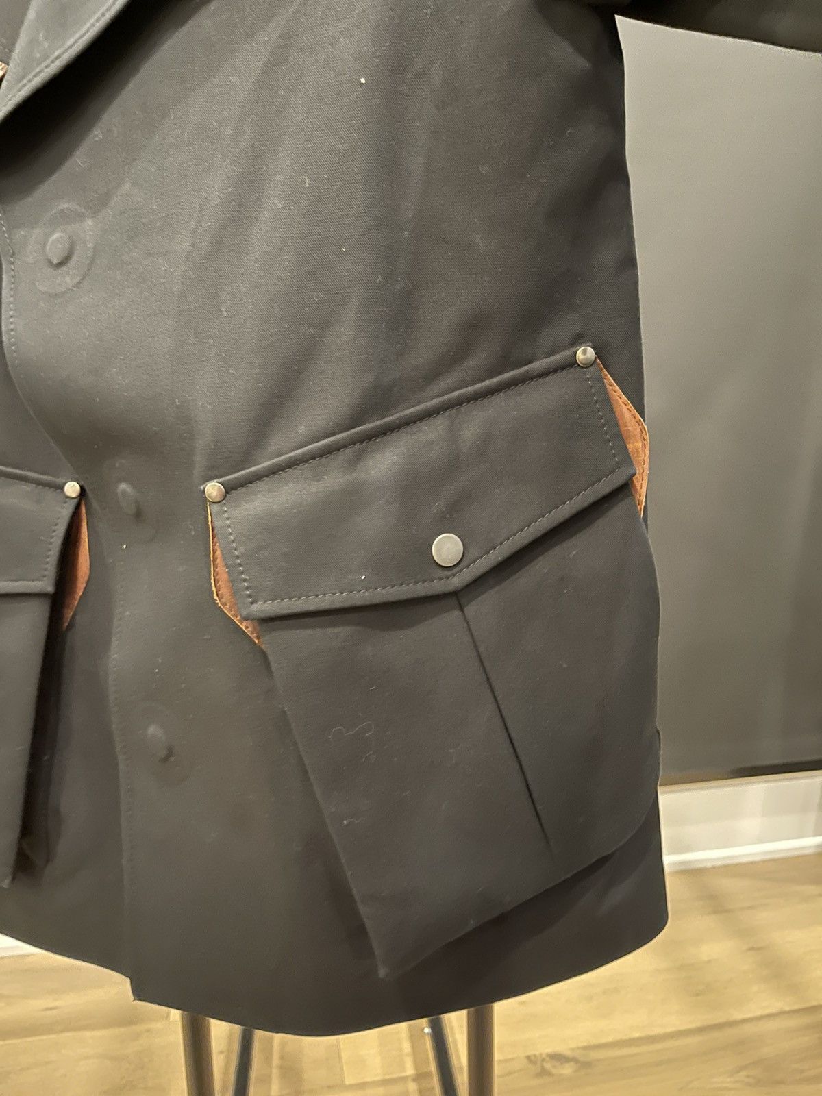 Maison Margiela Maison margiela leather and canvas jacket Size US L / EU 52-54 / 3 - 3 Thumbnail