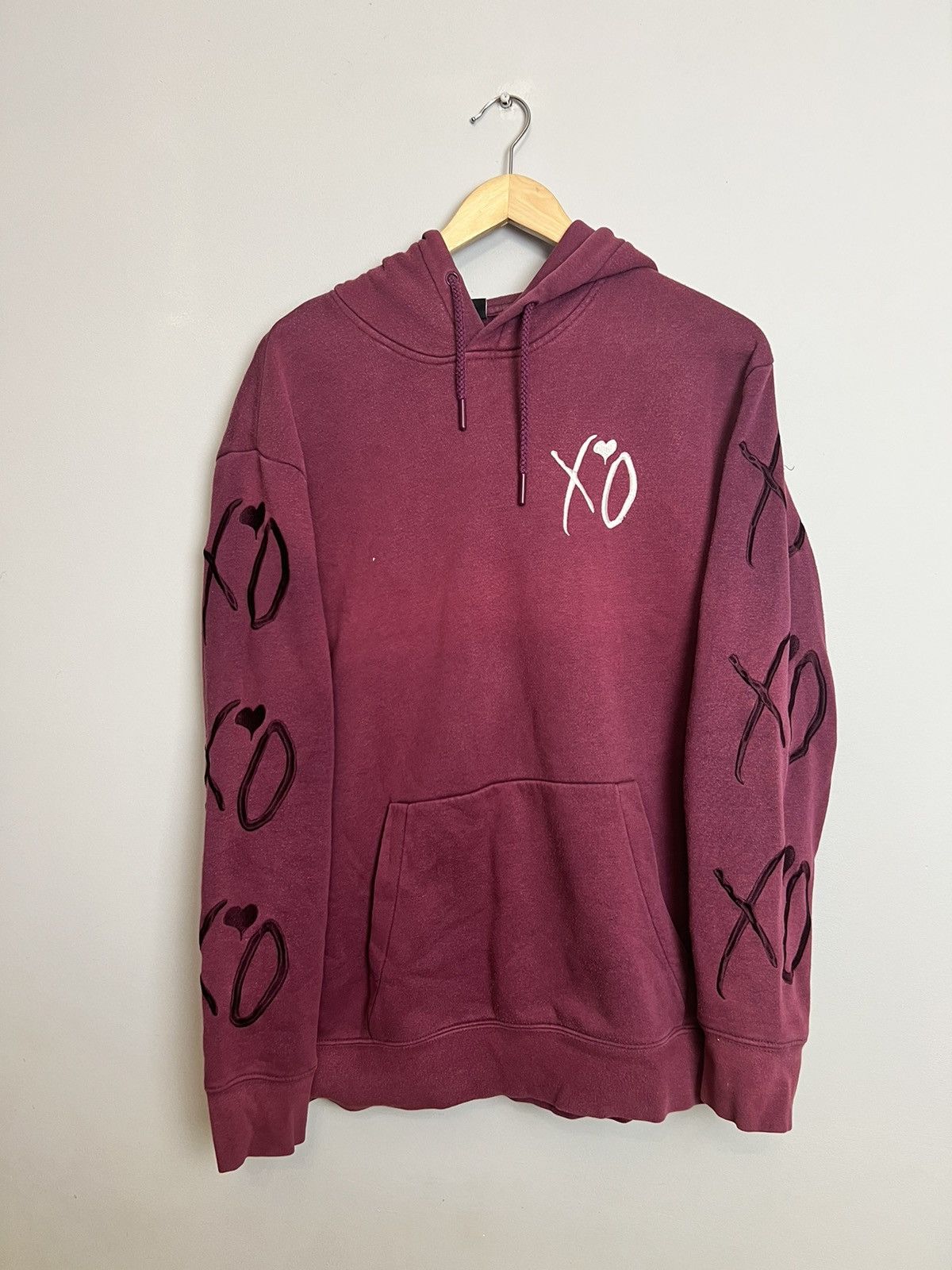 H&M The Weeknd XO Band Hoodie Burgund Rare H&m Collab Streetwear Size US M / EU 48-50 / 2 - 2 Thumbnail