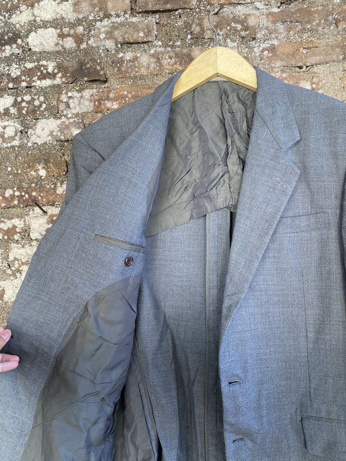 Comme des Garcons × Comme des Garcons Homme × Comme des Garcons Homme Deux Vintage 90s Comme Des Garcons Homme Deux 1995 A/W Wool Coat Size US L / EU 52-54 / 3 - 3 Thumbnail