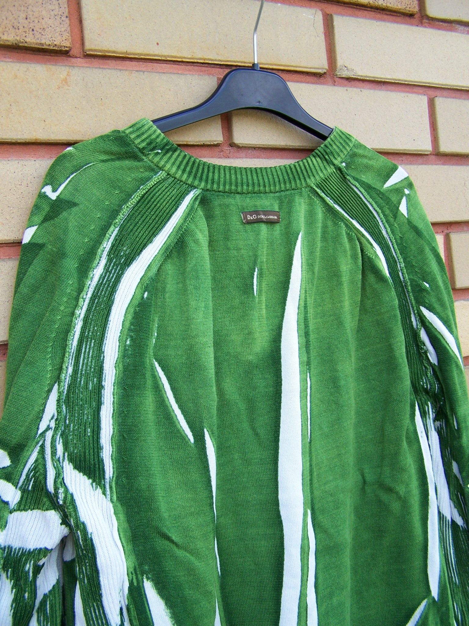 Dolce & Gabbana × Vintage Vintage D&G abstract printed sweater grass Size US L / EU 52-54 / 3 - 5 Thumbnail