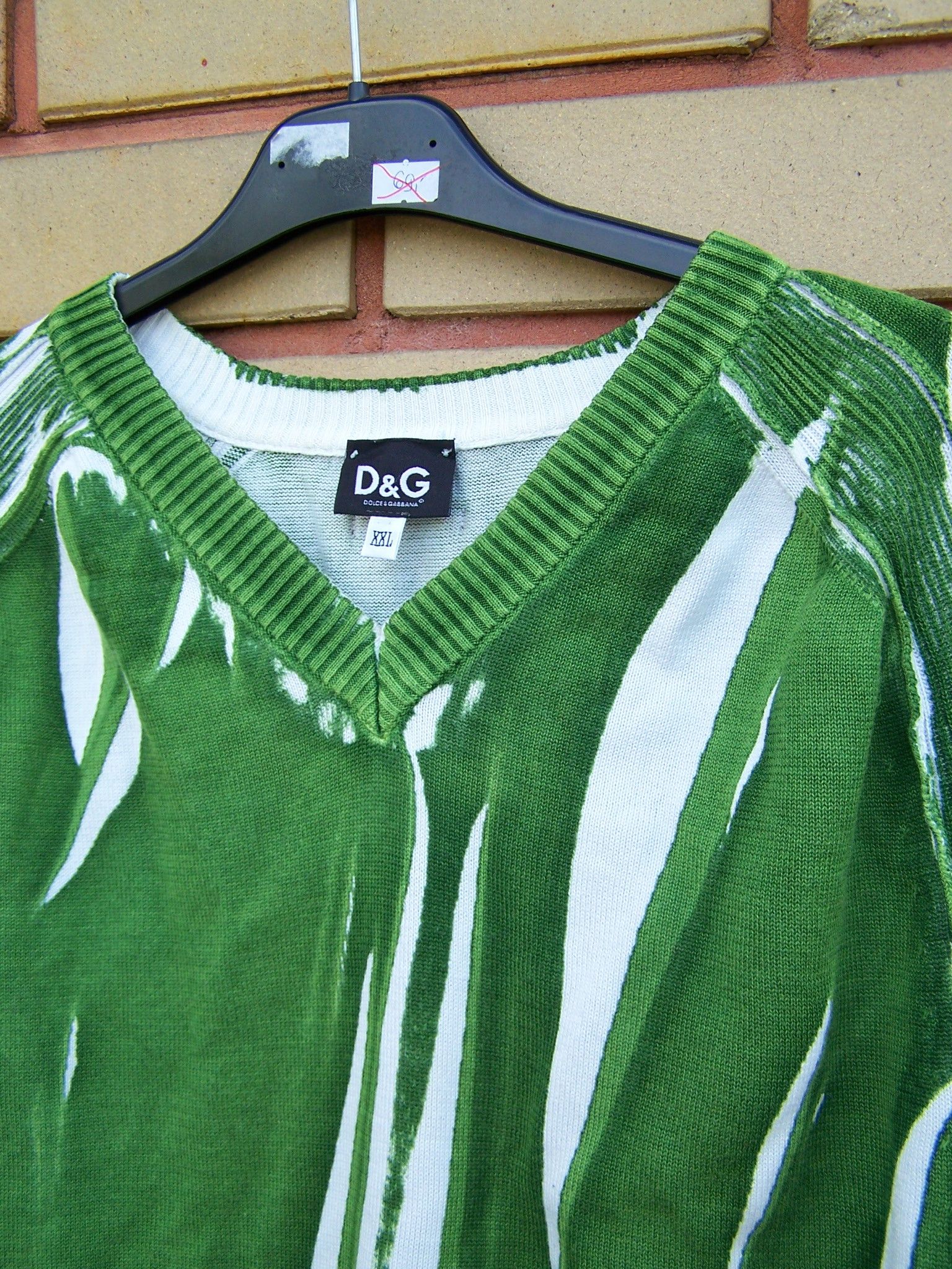 Dolce & Gabbana × Vintage Vintage D&G abstract printed sweater grass Size US L / EU 52-54 / 3 - 4 Thumbnail