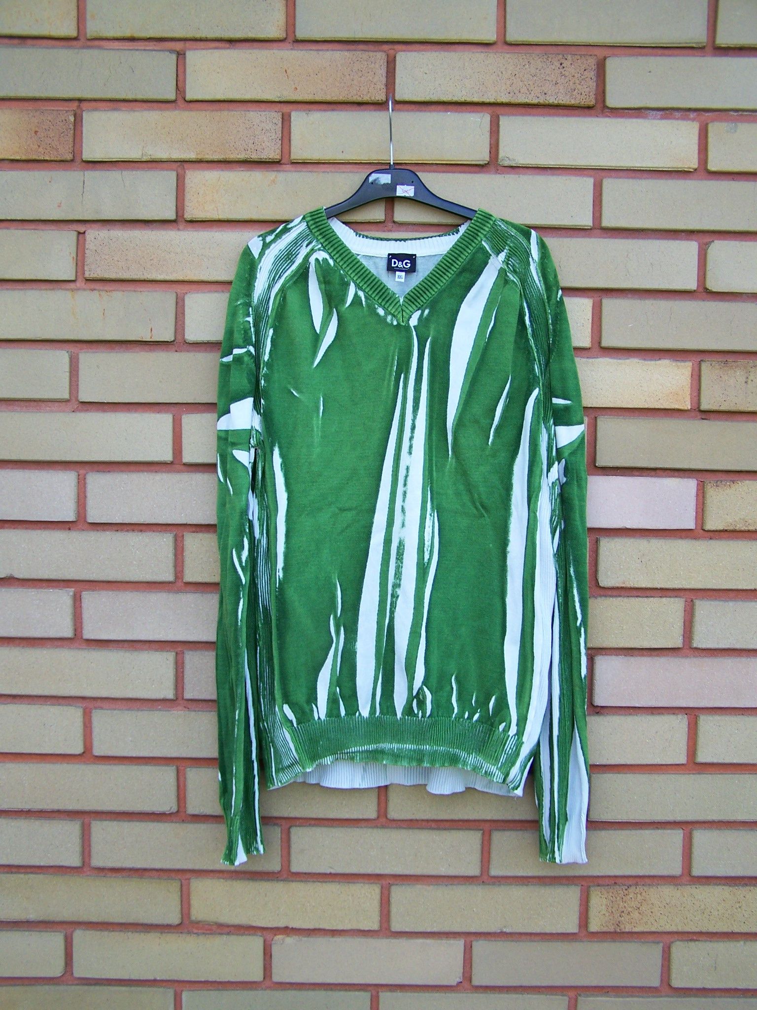Dolce & Gabbana × Vintage Vintage D&G abstract printed sweater grass Size US L / EU 52-54 / 3 - 1 Thumbnail