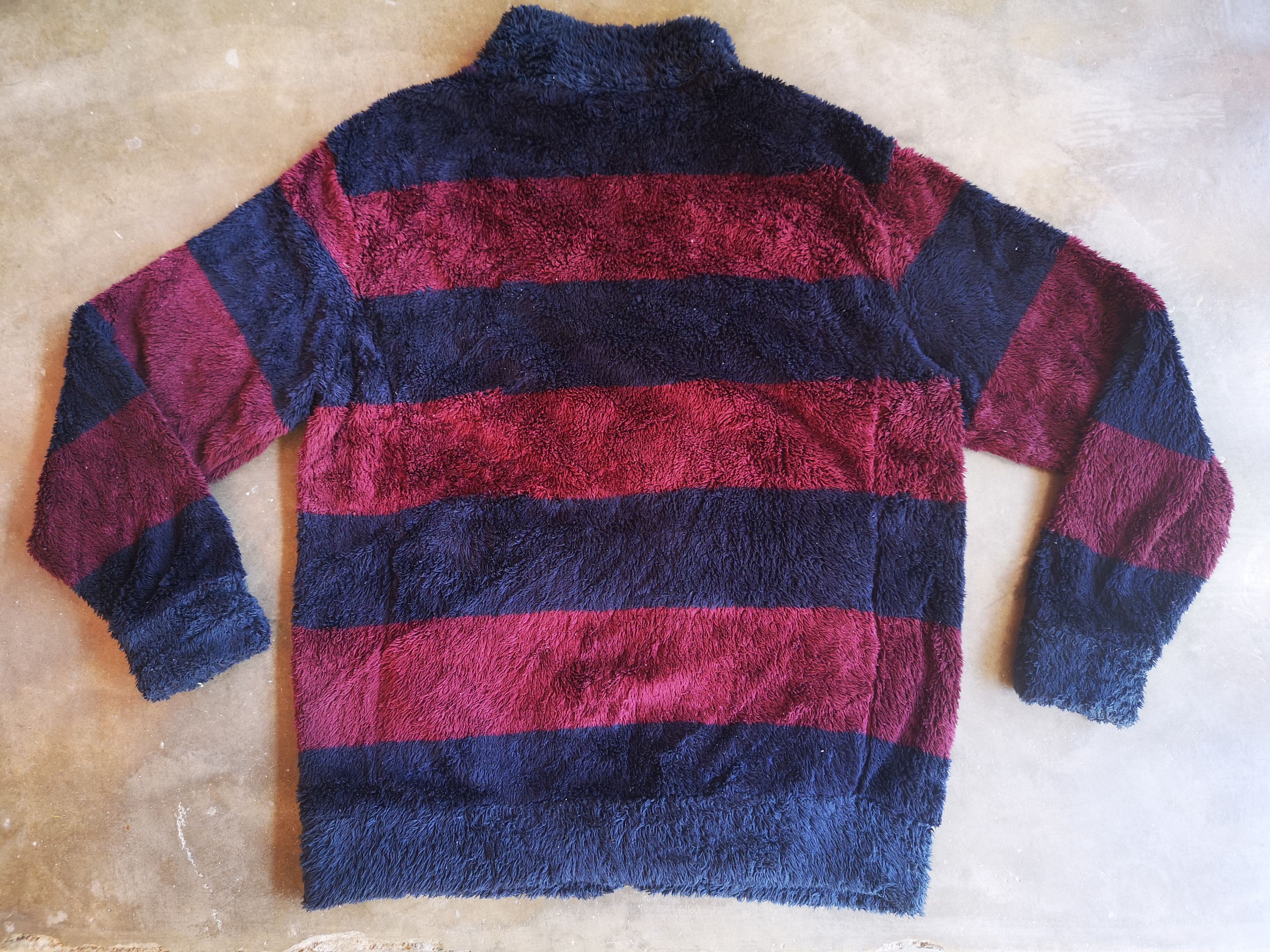 Canterbury of New Zealand Centurbery Striped Faux Fur Fleece Zipper Size US L / EU 52-54 / 3 - 4 Thumbnail