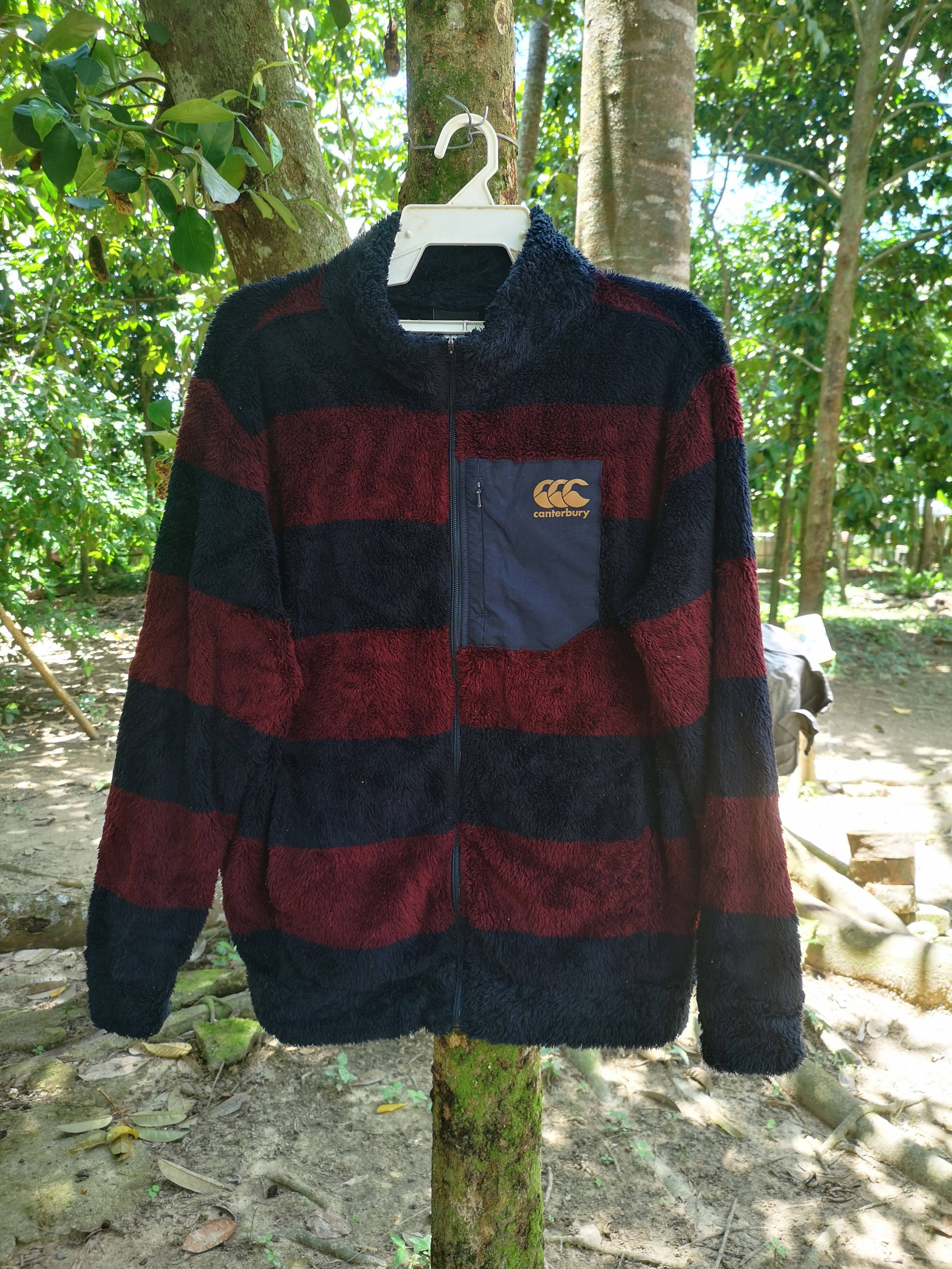 Canterbury of New Zealand Centurbery Striped Faux Fur Fleece Zipper Size US L / EU 52-54 / 3 - 1 Thumbnail