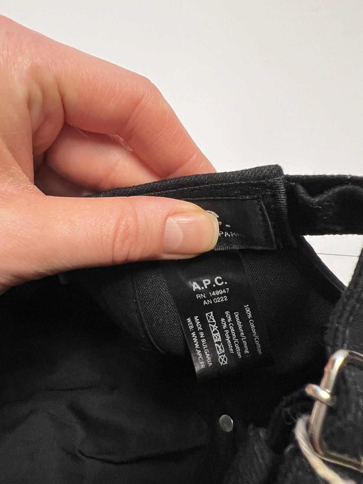 A.P.C. A.P.C. Baseball Cap in Black Size ONE SIZE - 6 Thumbnail