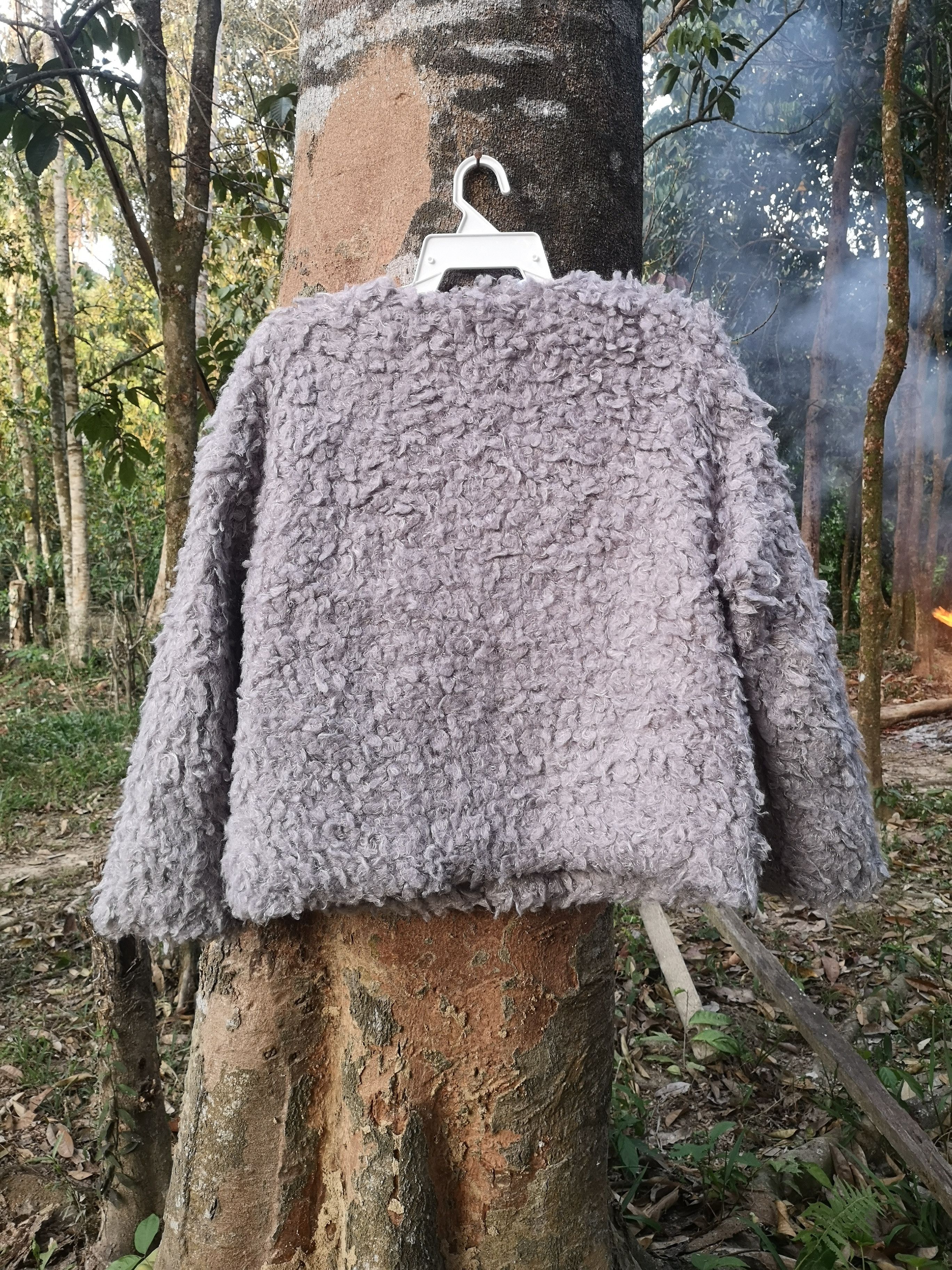 Japanese Brand Cardigan Faux Fur Size M / US 6-8 / IT 42-44 - 2 Thumbnail
