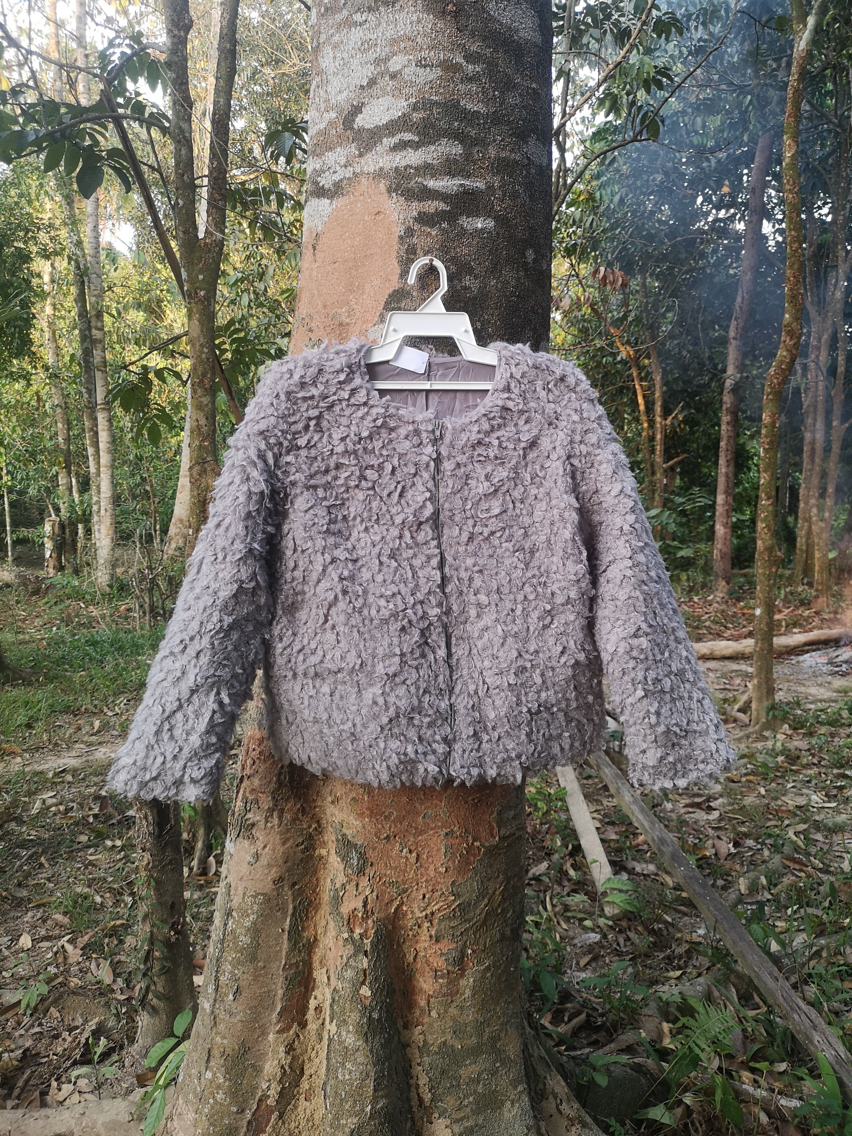 image of Cardigan Faux Fur, Women's (Size Medium)