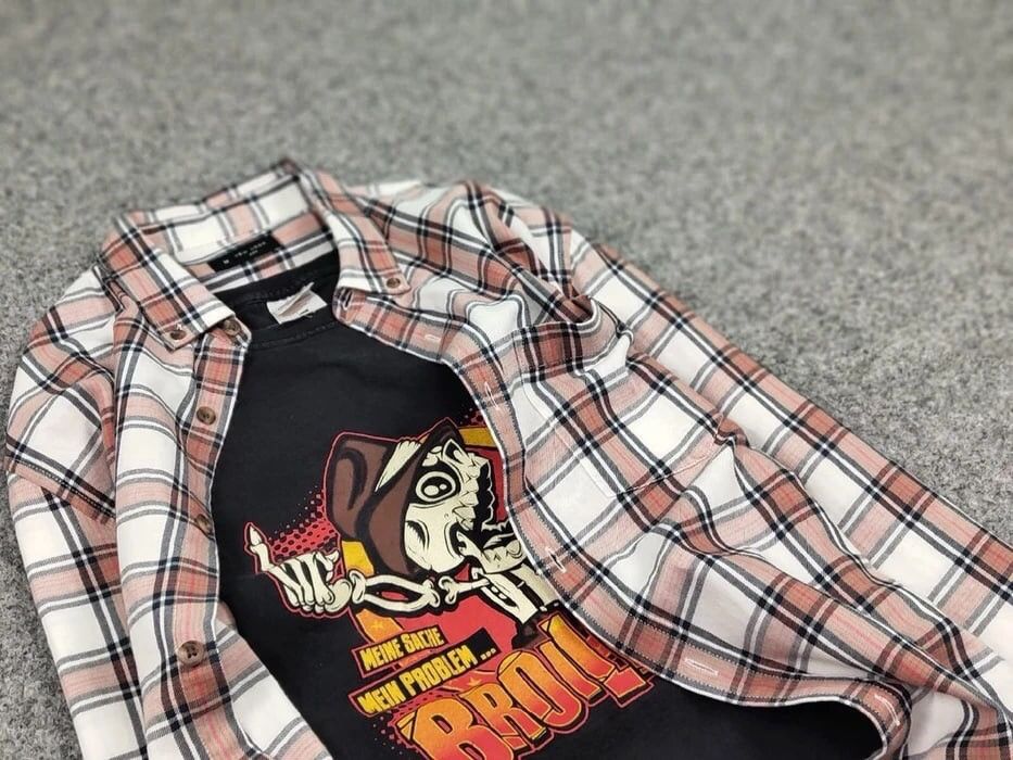 Flannel Vintage Flannel Shirt Travis Scott Style Size US M / EU 48-50 / 2 - 11 Thumbnail