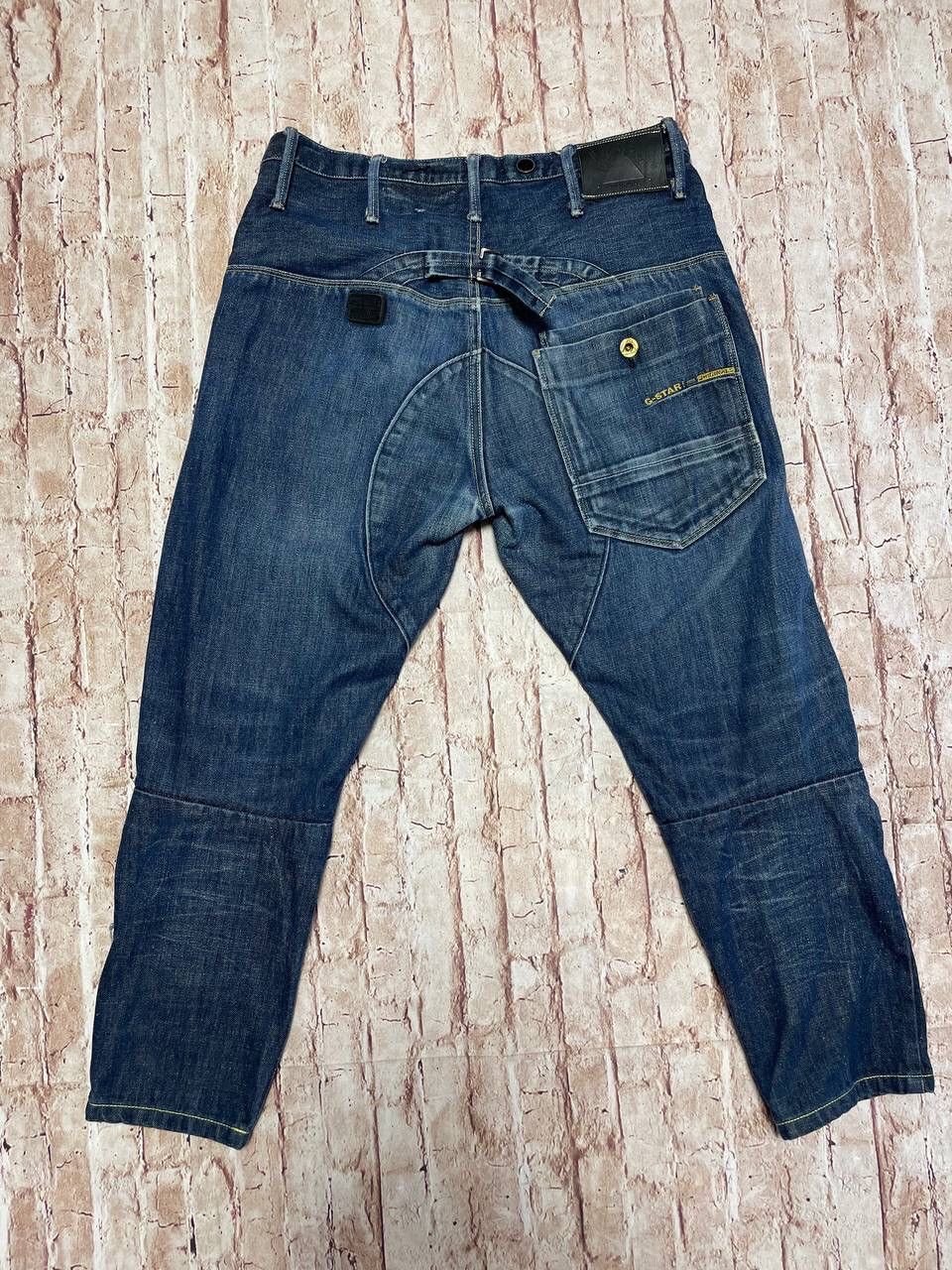Vintage G Star Raw Denim Double Knee 96 Jeans Navy Size 32