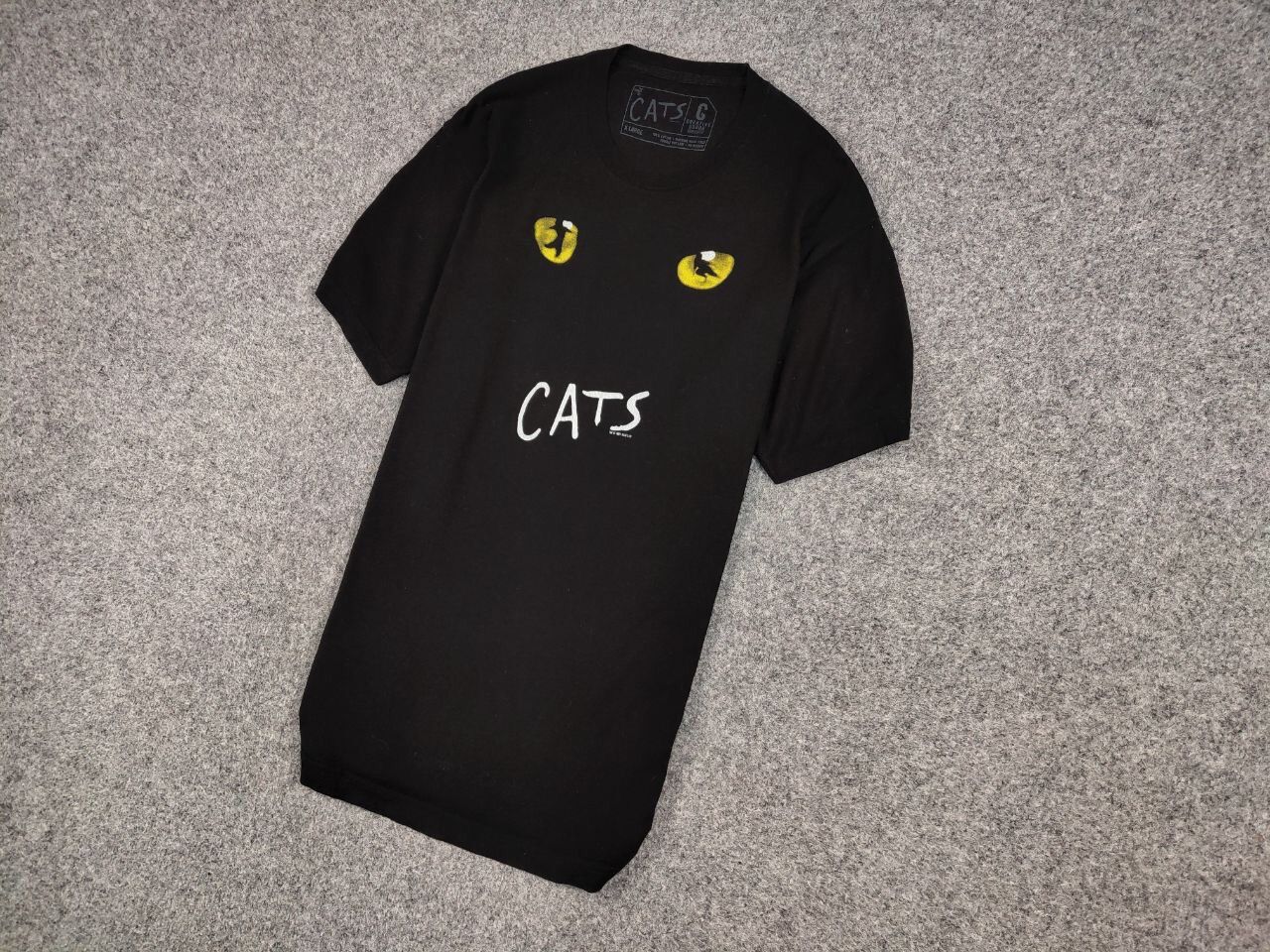 Vintage Vintage Eyes Cats Musical 1981 Black Basic T Shirt Size US XL / EU 56 / 4 - 3 Thumbnail