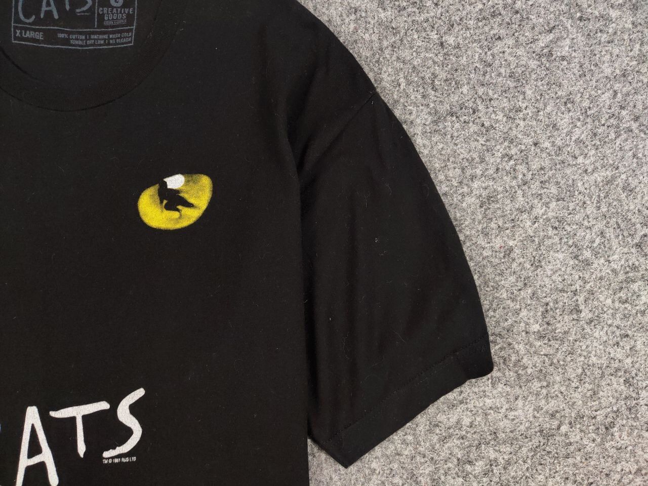 Vintage Vintage Eyes Cats Musical 1981 Black Basic T Shirt Size US XL / EU 56 / 4 - 10 Thumbnail