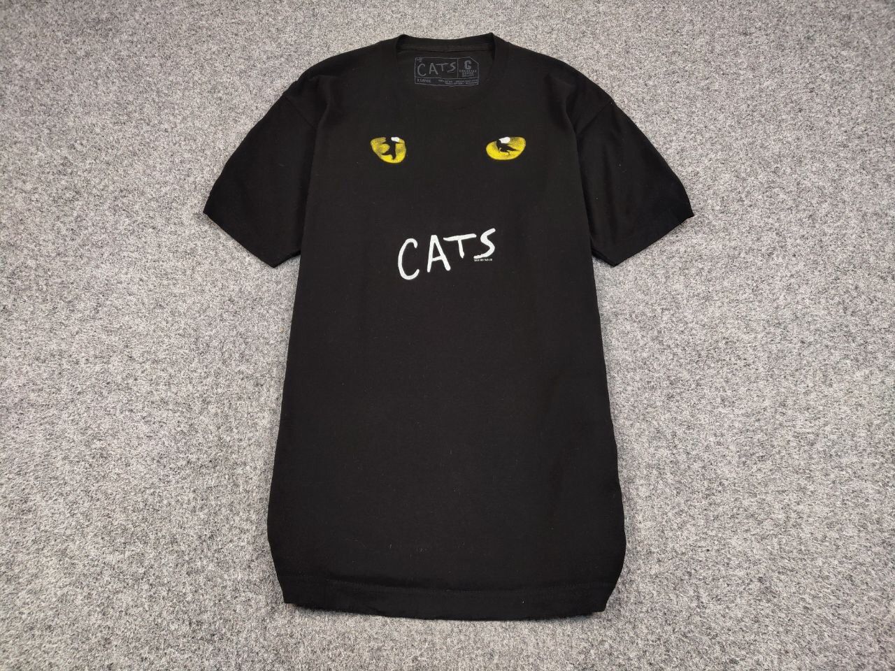 Vintage Vintage Eyes Cats Musical 1981 Black Basic T Shirt Size US XL / EU 56 / 4 - 2 Thumbnail