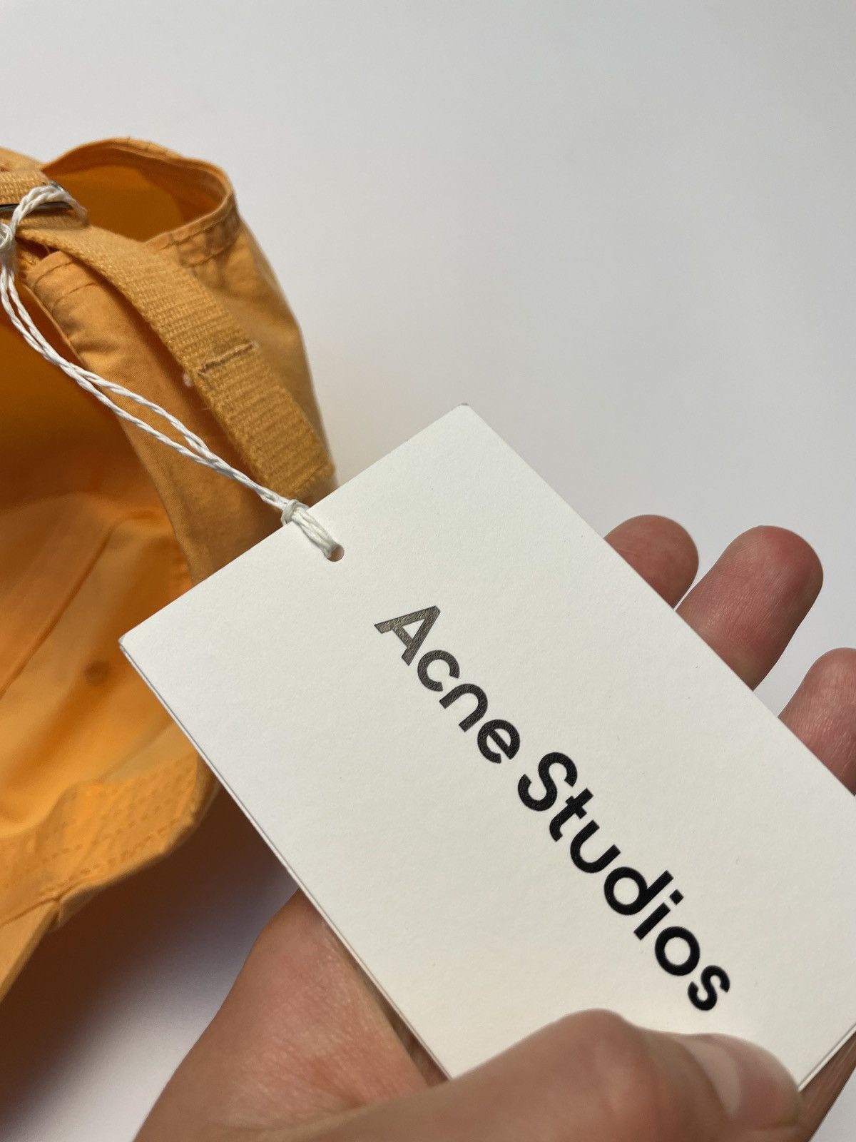Acne Studios Acne Studios Carliy Cotton Baseball Cap in Orange Size ONE SIZE - 8 Thumbnail