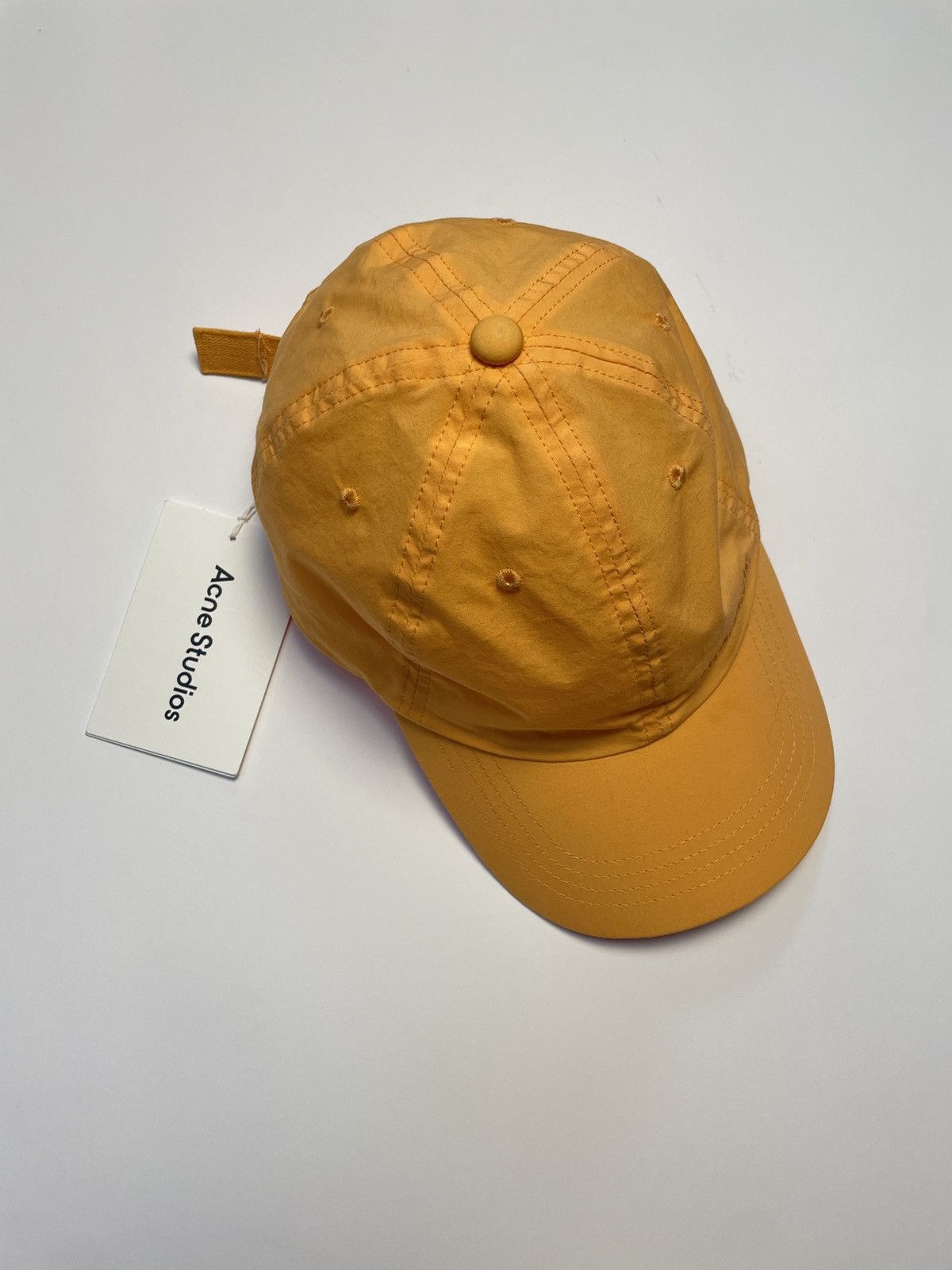 Acne Studios Acne Studios Carliy Cotton Baseball Cap in Orange Size ONE SIZE - 1 Thumbnail