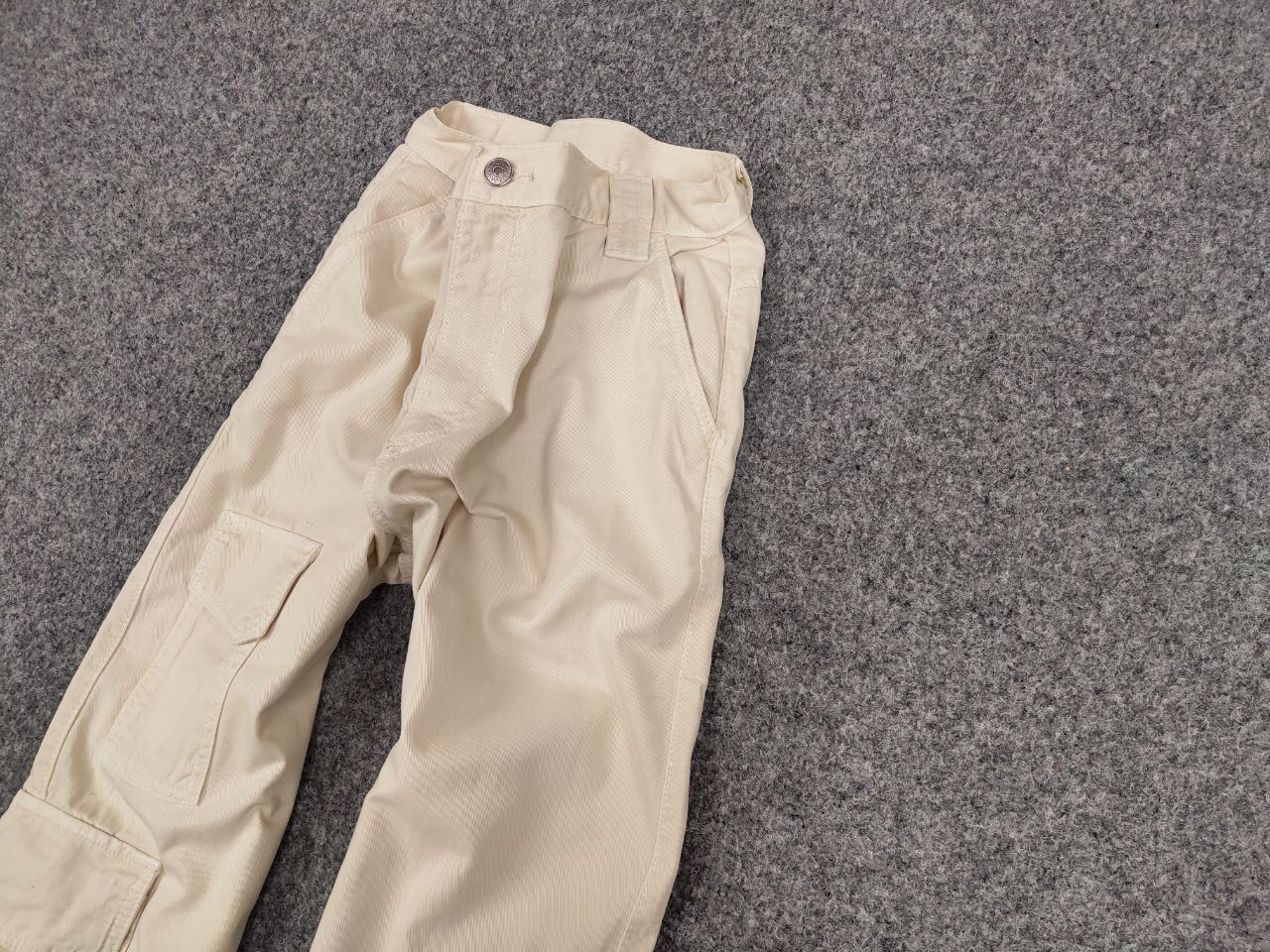 Japanese Brand Vintage 90's Japanese Baggy Beige Multi Pocket Cargo Pants Size US 31 - 4 Thumbnail
